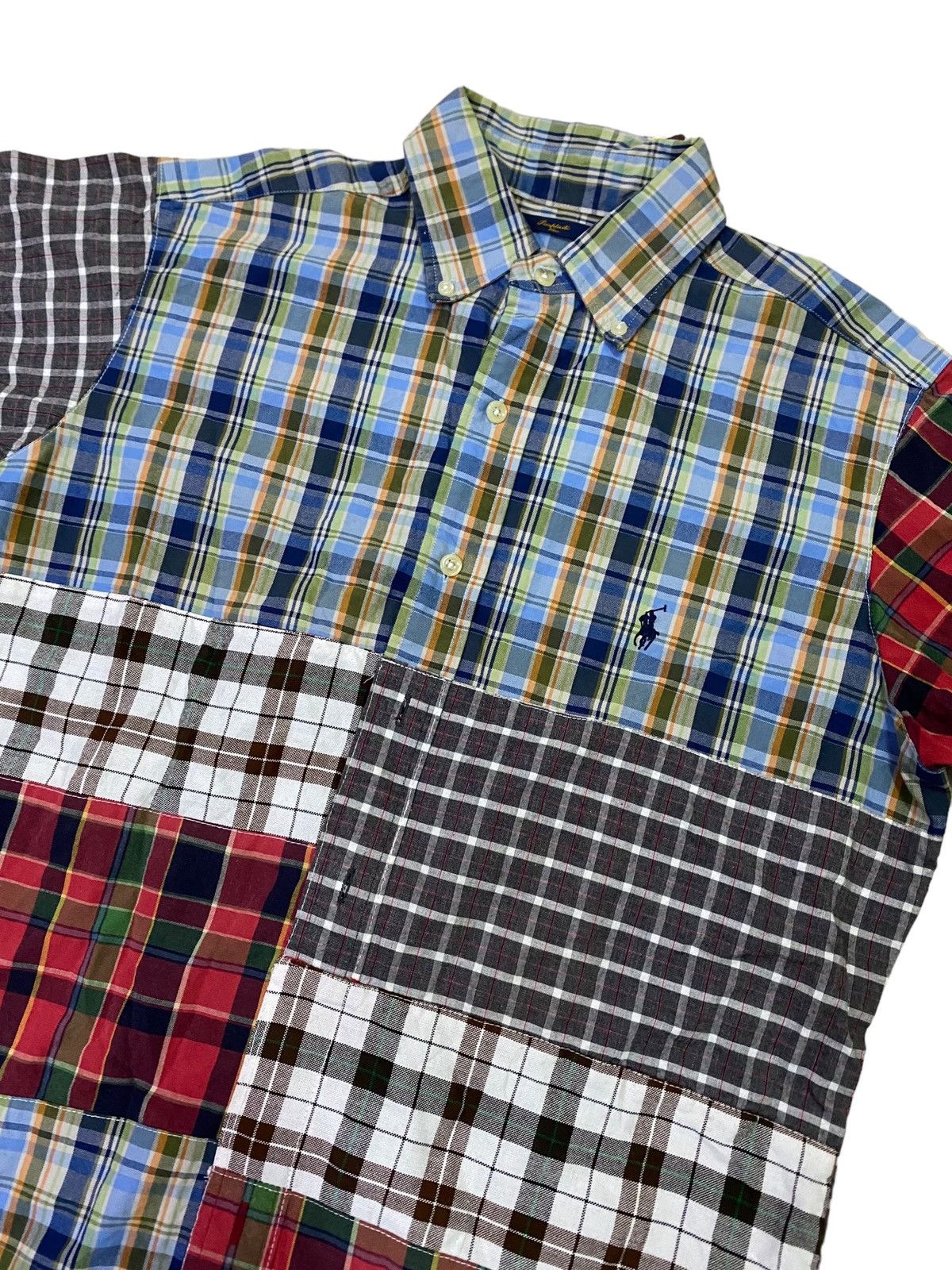 Polo Ralph Lauren 💥Vintage Simplicite Plus X Ralph Lauren Patchwork Shirt Size US L / EU 52-54 / 3 - 4 Thumbnail