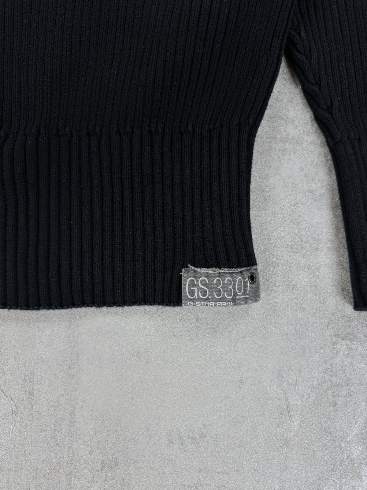 G-Star G-star Ribbed Sweater Vintage PARKER COLL PATCH TurtleNeck Size US L / EU 52-54 / 3 - 12 Thumbnail