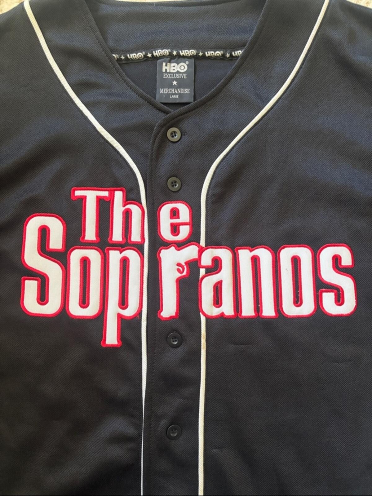Other RARE Official HBO The Sopranos Baseball Jersey #1 Tony Size US L / EU 52-54 / 3 - 6 Thumbnail