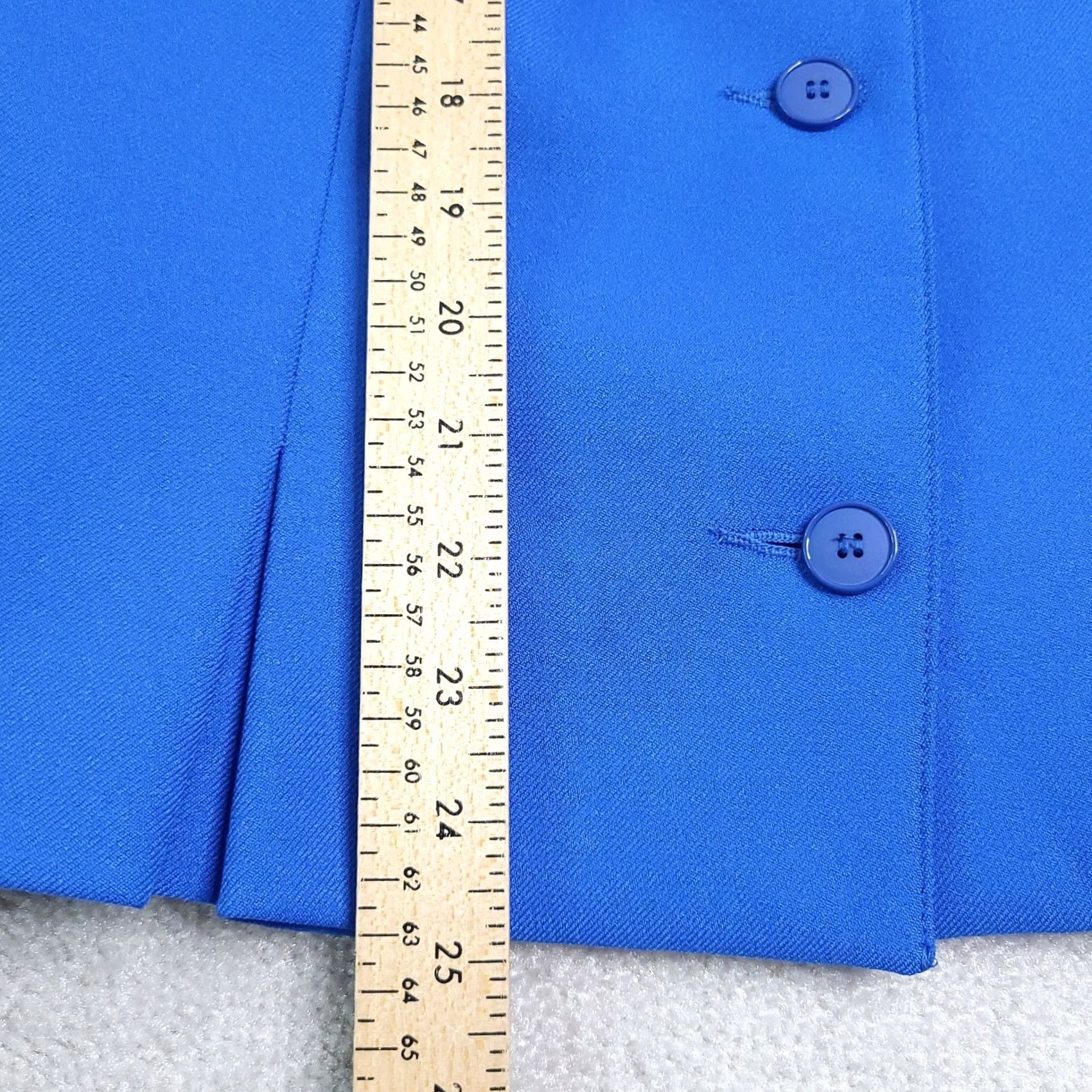 Vintage VINTAGE Haberdashery By Personal 5 Button Blue Blazer Jacket Women's 16 USA Made Jacket Blazer Women 16 Blue USA 80s 90s Classic Mens Womens Girls Size XXL / US 16-18 / IT 52-54 - 7 Thumbnail