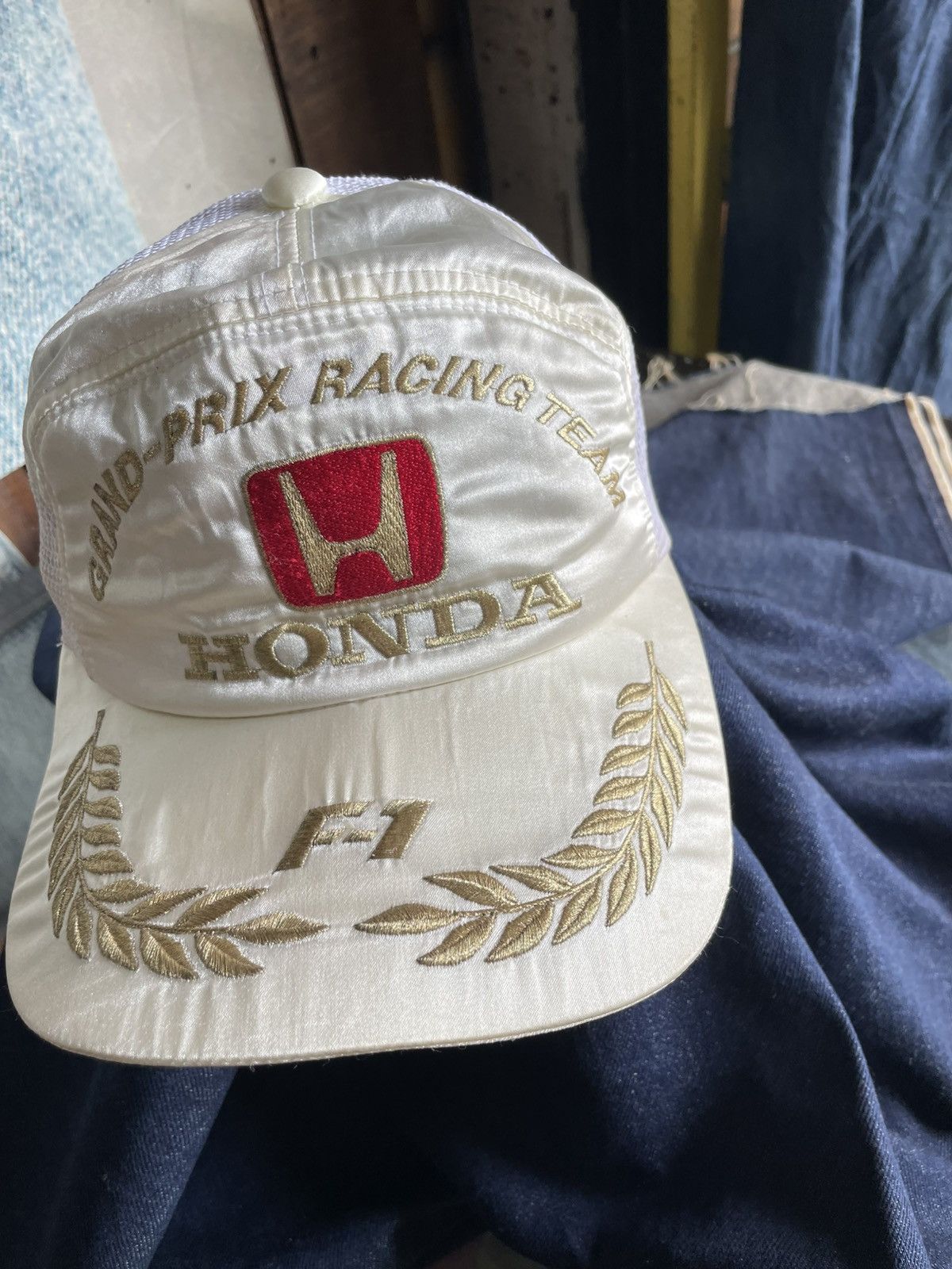 Honda Vintage Honda Japan F1 Grandprix Racing Team Embroidery Hat Size ONE SIZE - 4 Thumbnail