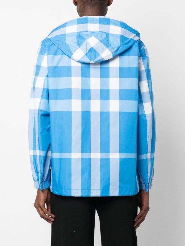 Burberry o1y0426 Hooded Jacket in Azure/White Size US S / EU 44-46 / 1 - 3 Thumbnail