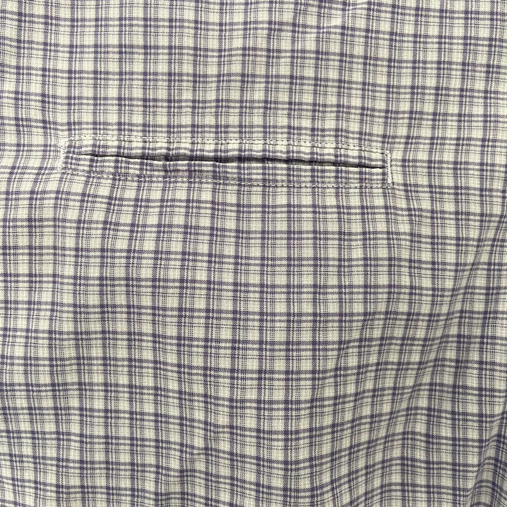 John Varvatos Vintage John Varvatos Men’s S Check Button-Up Long Sleeve Cotton Shirt Purple Gray Size US S / EU 44-46 / 1 - 4 Thumbnail