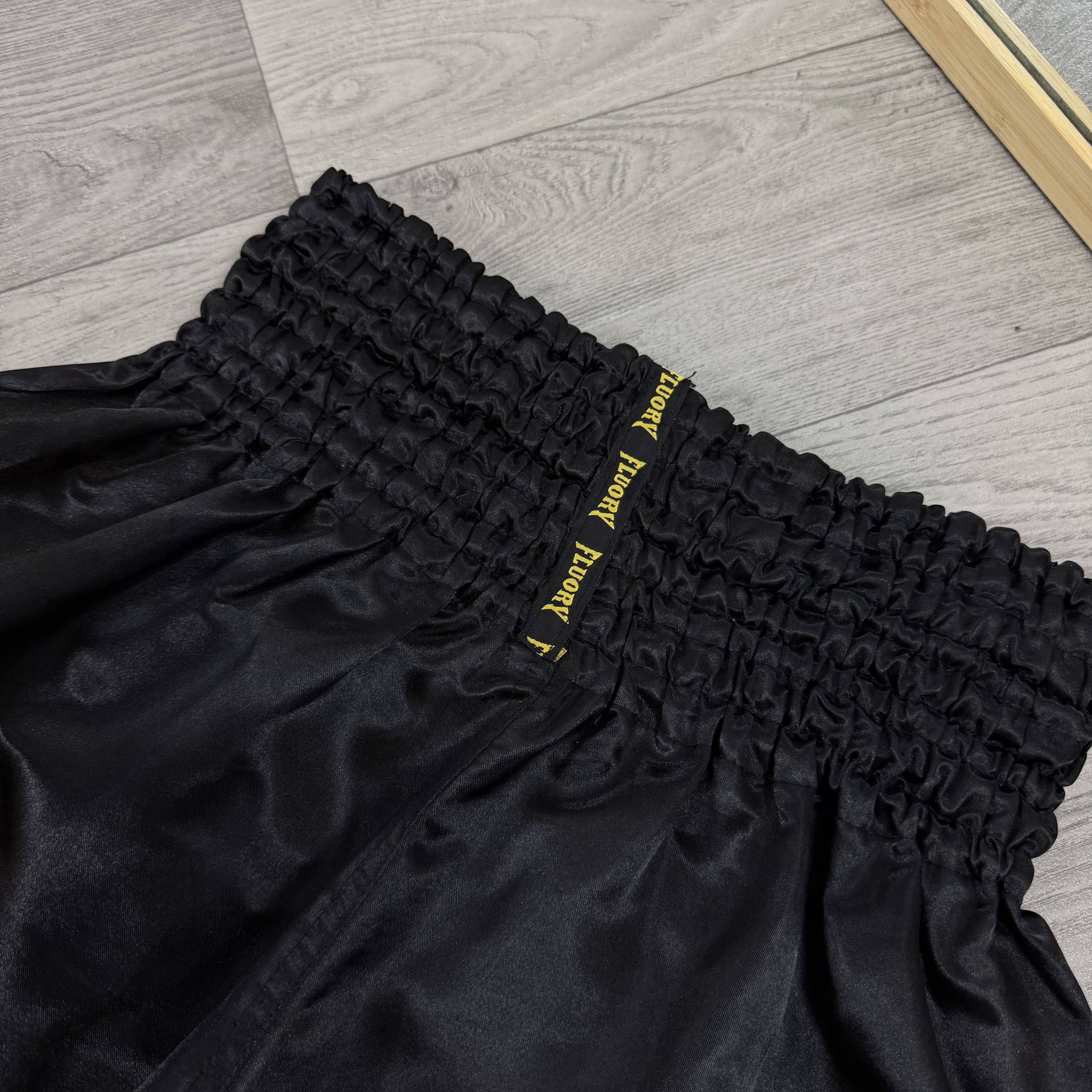 Vintage Vintage Fluory Bad Eyes Muay Thai Kickboxing Black Shorts Size US 30 / EU 46 - 10 Thumbnail