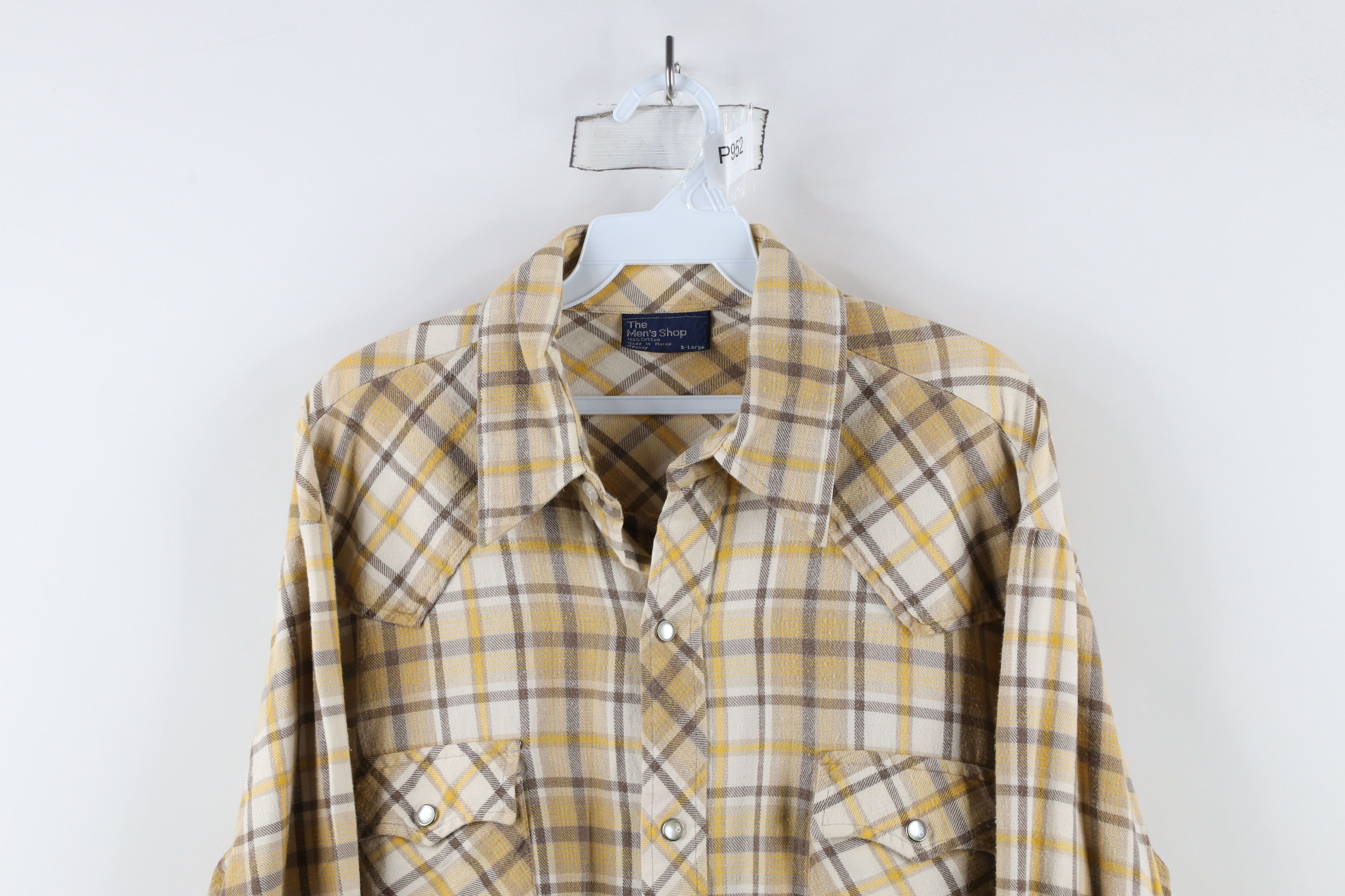 Vintage Vintage 70s Streetwear Rodeo Flannel Snap Button Shirt Plaid Size US XL / EU 56 / 4 - 2 Thumbnail