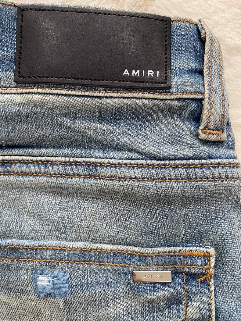 Amiri Amiri Size 36 Washed blue patchwork MX1 jeans Size US 36 / EU 52 - 3 Thumbnail