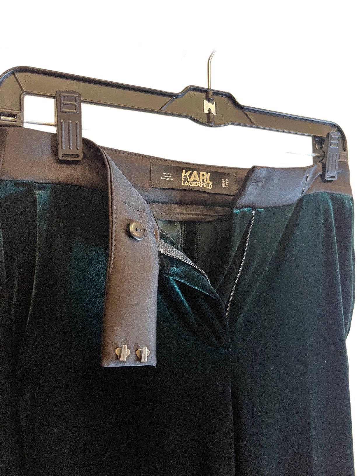 Karl Lagerfeld Karl Lagerfeld - Green Velvet Blazer - Tops&Bottoms Size S / US 4 / IT 40 - 6 Thumbnail