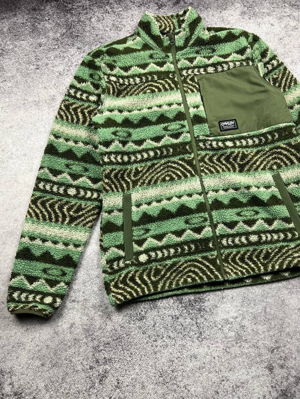 Oakley Oakley Monogram Sherpa Fleece Jacket Y2K GorpCore Size US L / EU 52-54 / 3 - 2 Thumbnail