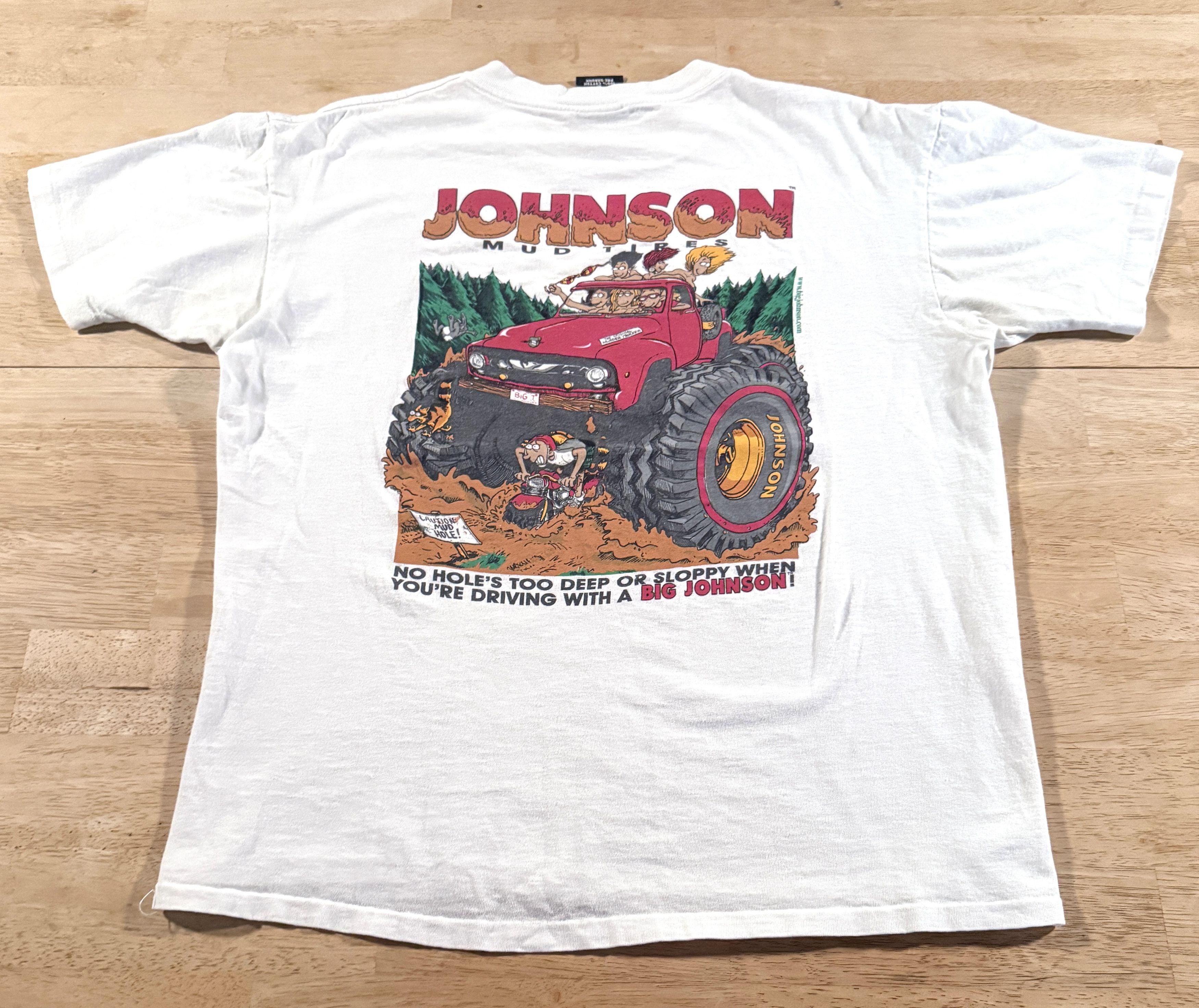 Vintage Big Johnson Mud Tires L 90s Vintage Shirt Rare Size US L / EU 52-54 / 3 - 2 Thumbnail