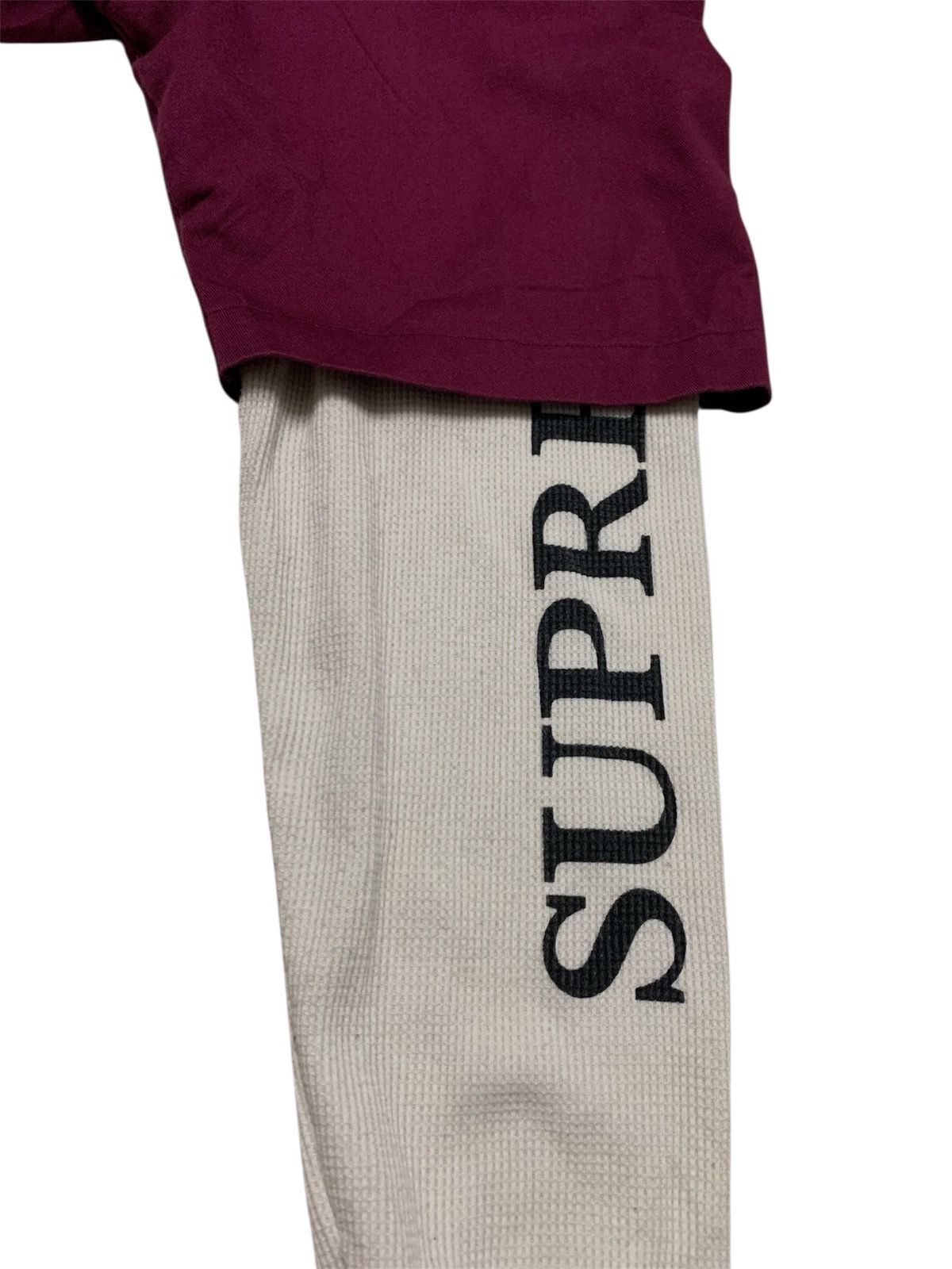 Supreme SUPREME thermal work shirt maroon Size US S / EU 44-46 / 1 - 3 Thumbnail