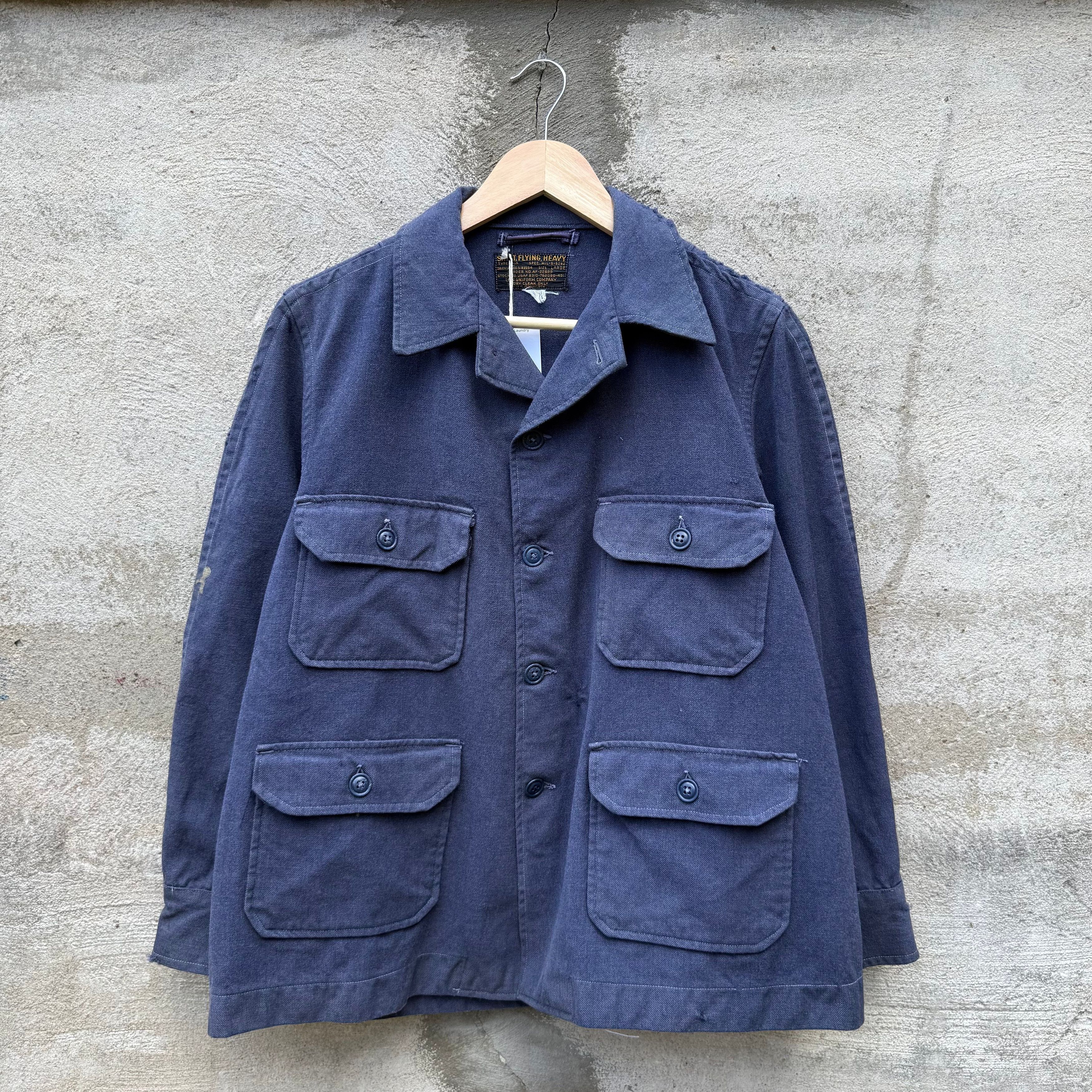Vintage 50's USAF Military Heavy Flying Shirt A-1A Jacket Size US M / EU 48-50 / 2 - 1 Thumbnail