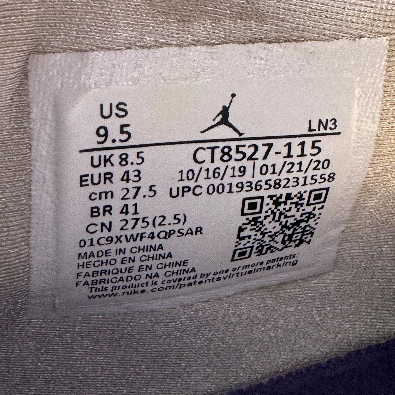 Jordan Brand × Nike Size 9.5 - Air Jordan 4 Retro Purple Metallic Men's Shoes Size US 9.5 / EU 42-43 - 9 Thumbnail