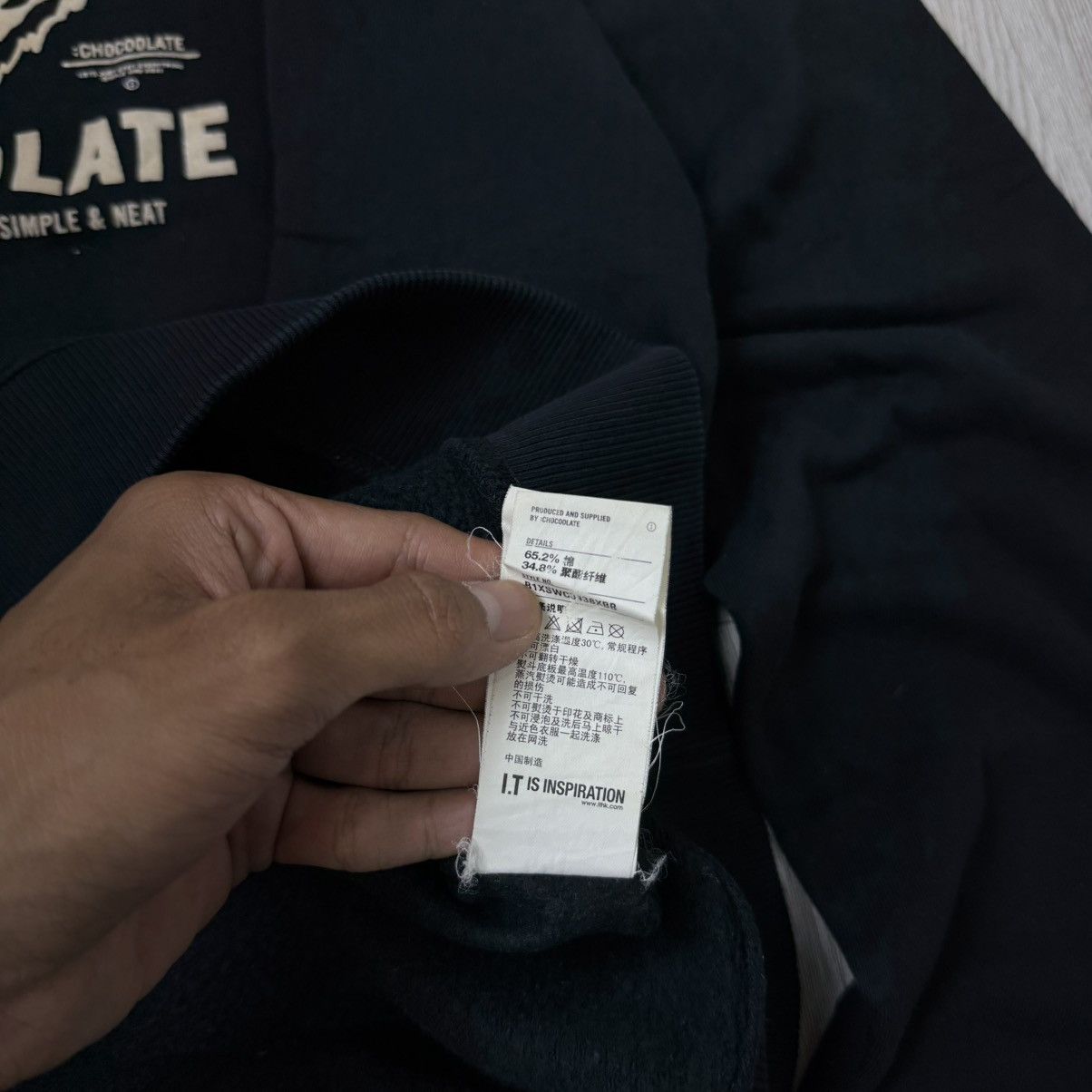 CHOCOOLATE CHOCOOLATE BLK-DEPT sweatshirt black Size US XL / EU 56 / 4 - 9 Thumbnail