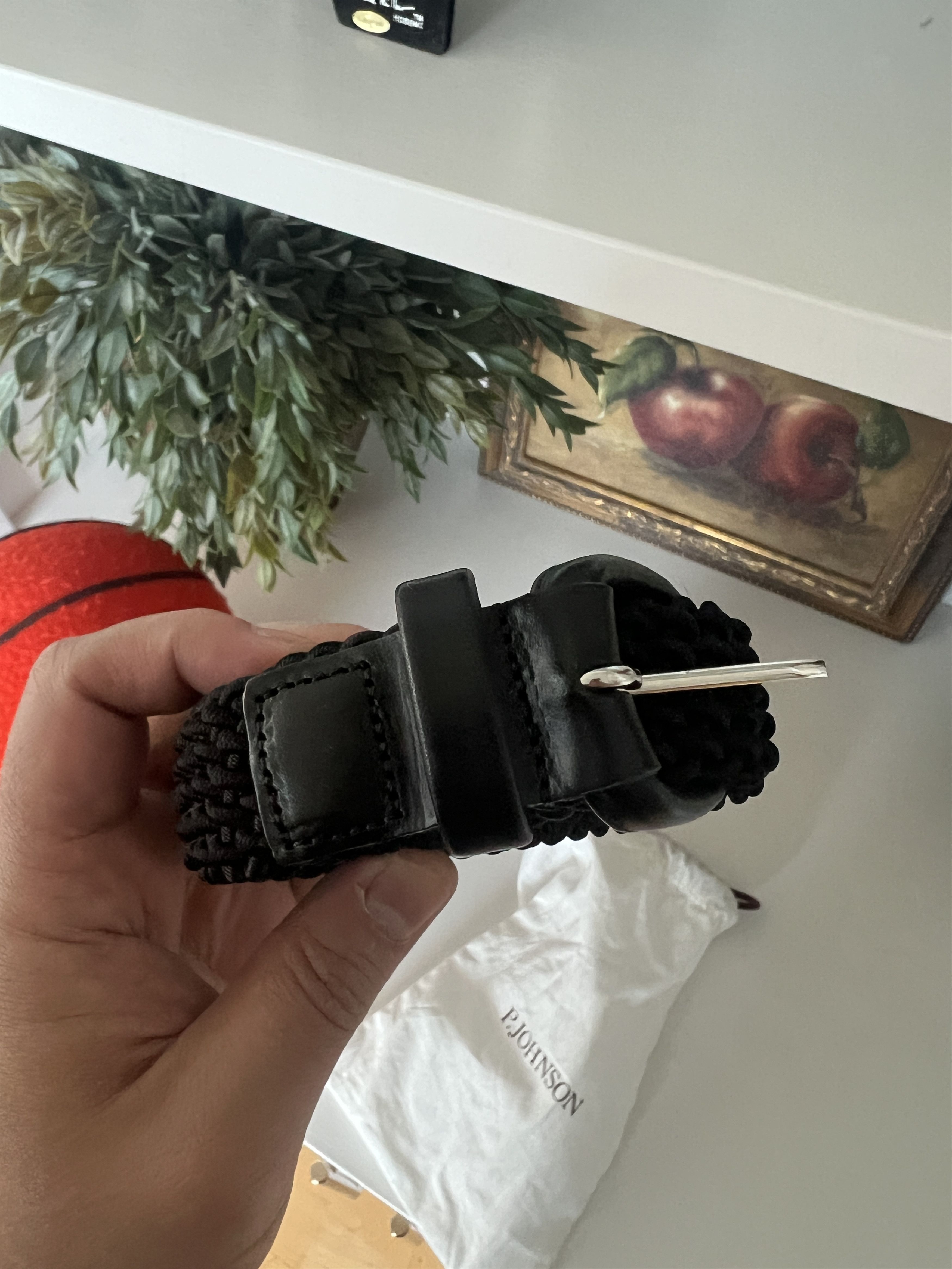 P. Johnson Black Elasticated Belt Sold OUt Size 36 - 3 Thumbnail
