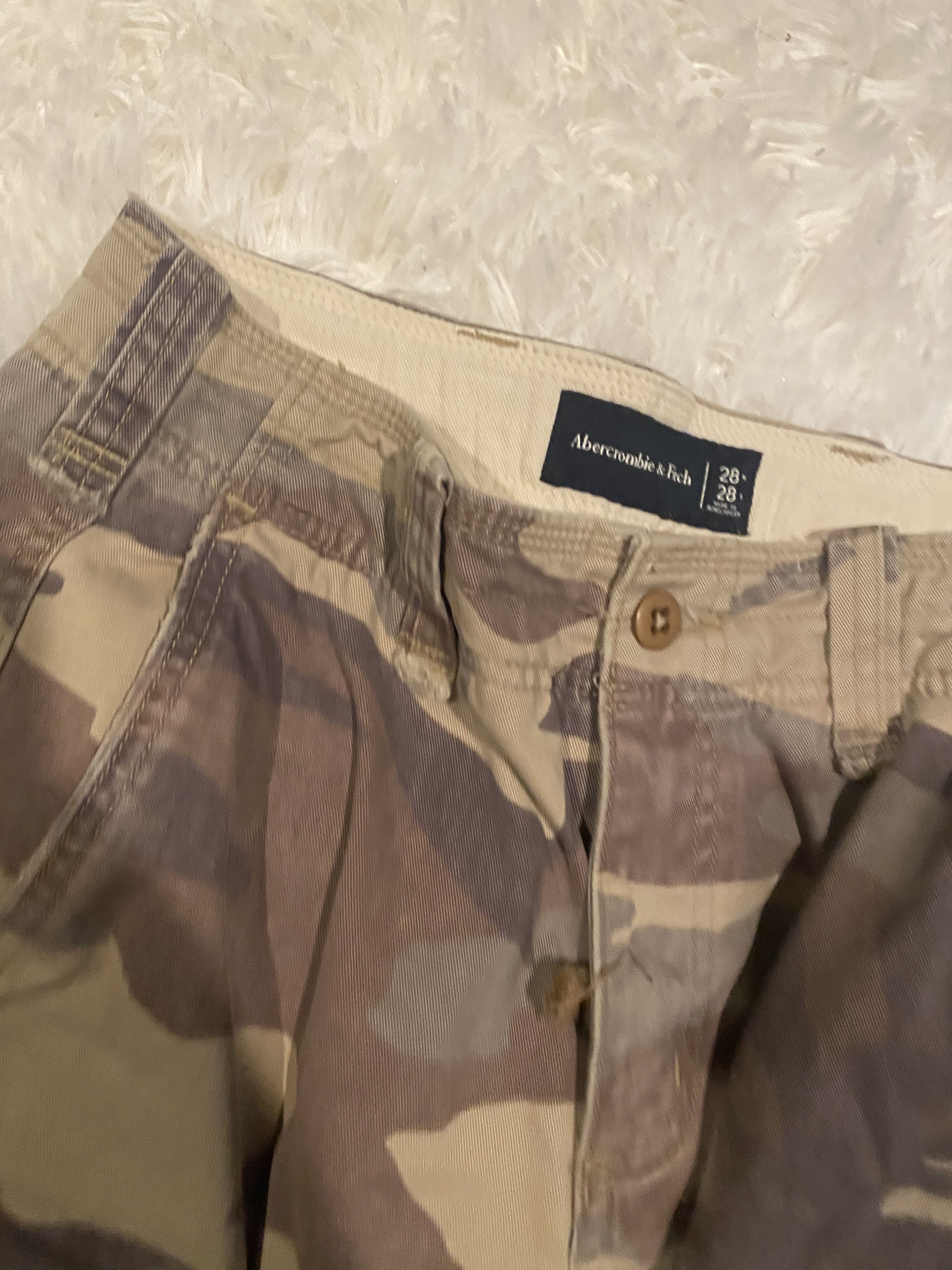 Abercrombie & Fitch Lot of 2 Abercrombie & Fitch Camo Cargo Pants Black Camofla Size US 28 / EU 44 - 6 Thumbnail