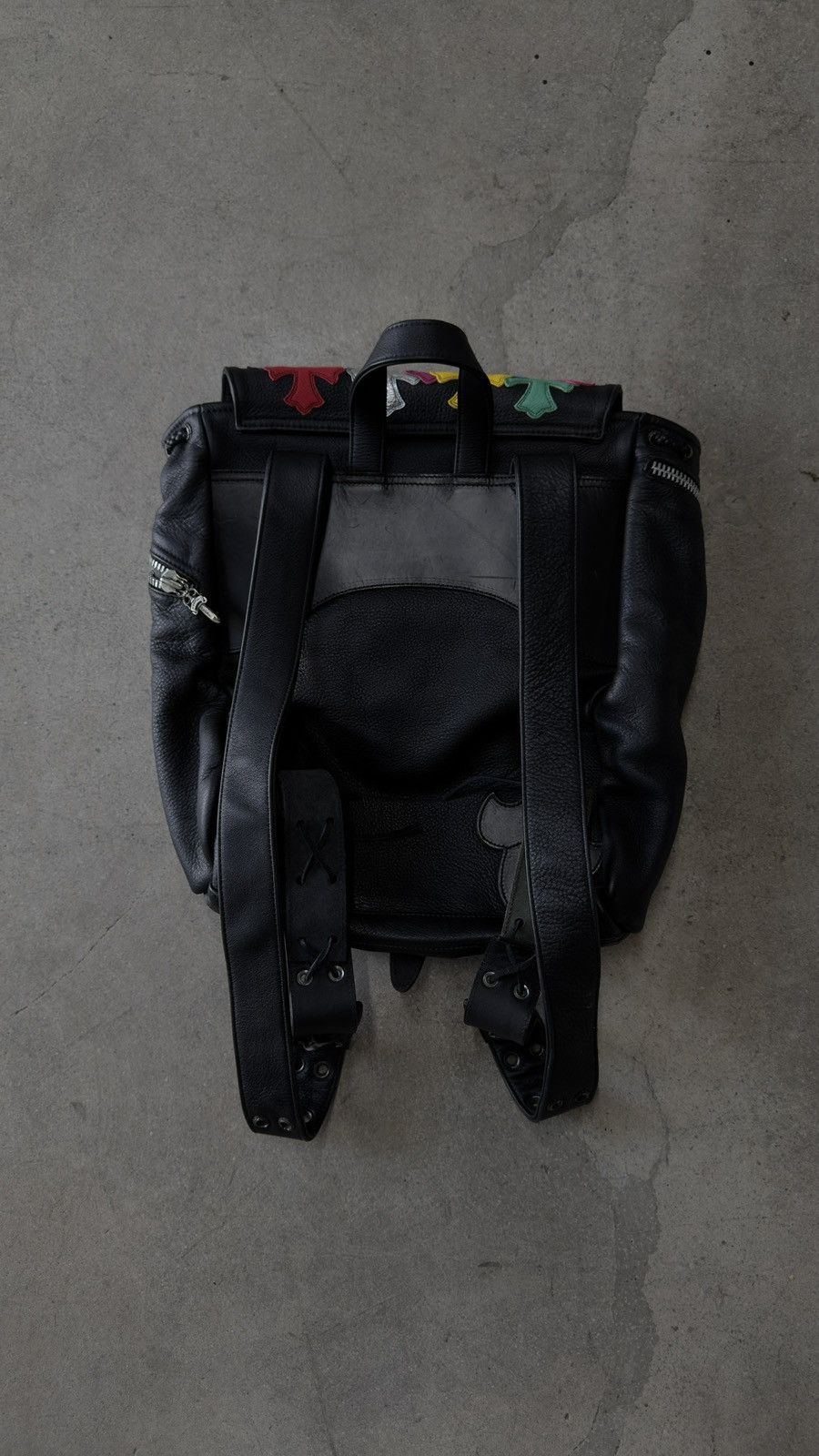 Chrome Hearts SUPER RARE!!!Chrome Hearts Multicolor Cross Patch Backpack Size ONE SIZE - 3 Thumbnail