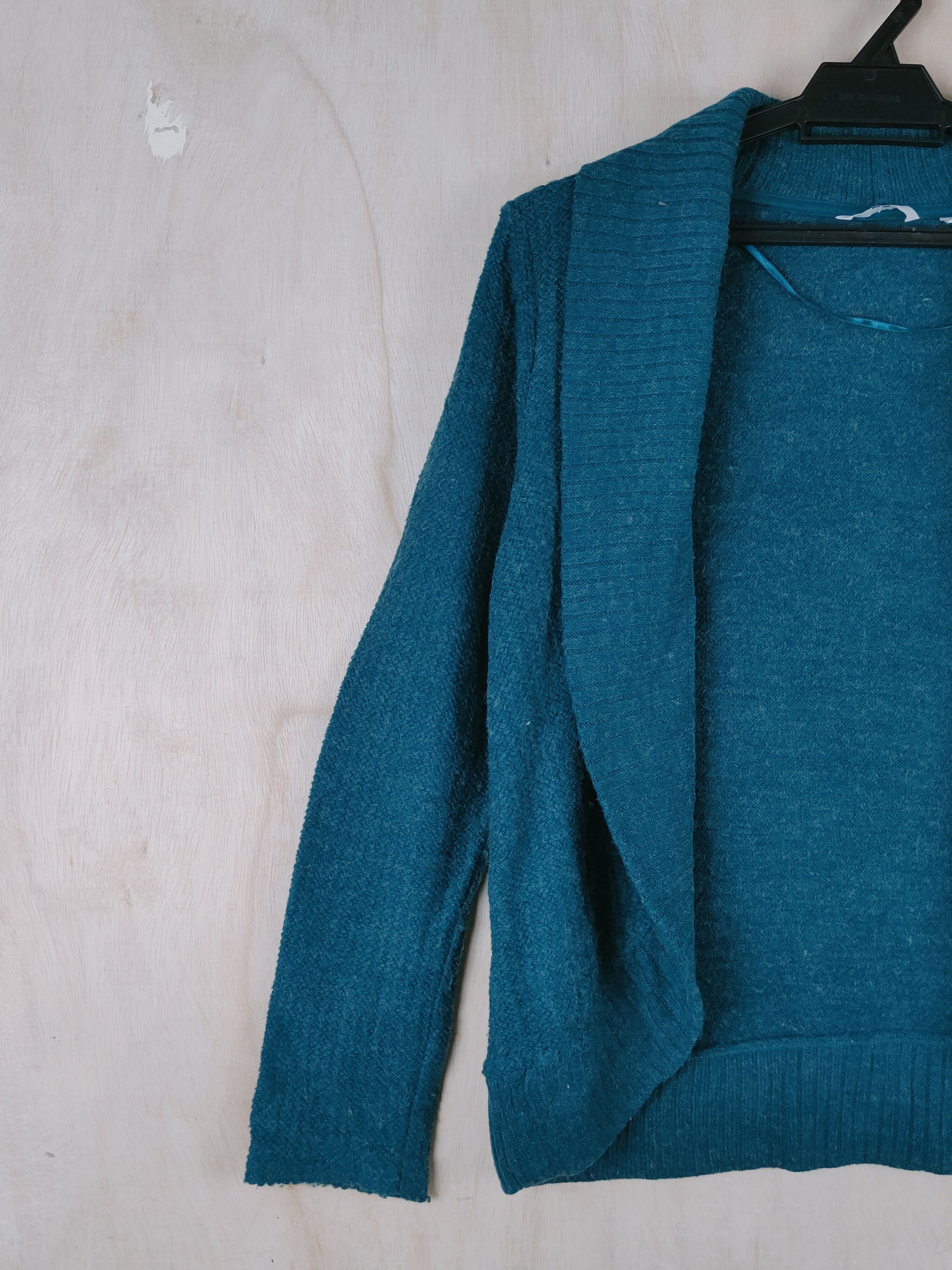 Japanese Brand Uniqlo Emerald Knitwear Cardigan #S2483 Size M / US 6-8 / IT 42-44 - 3 Thumbnail