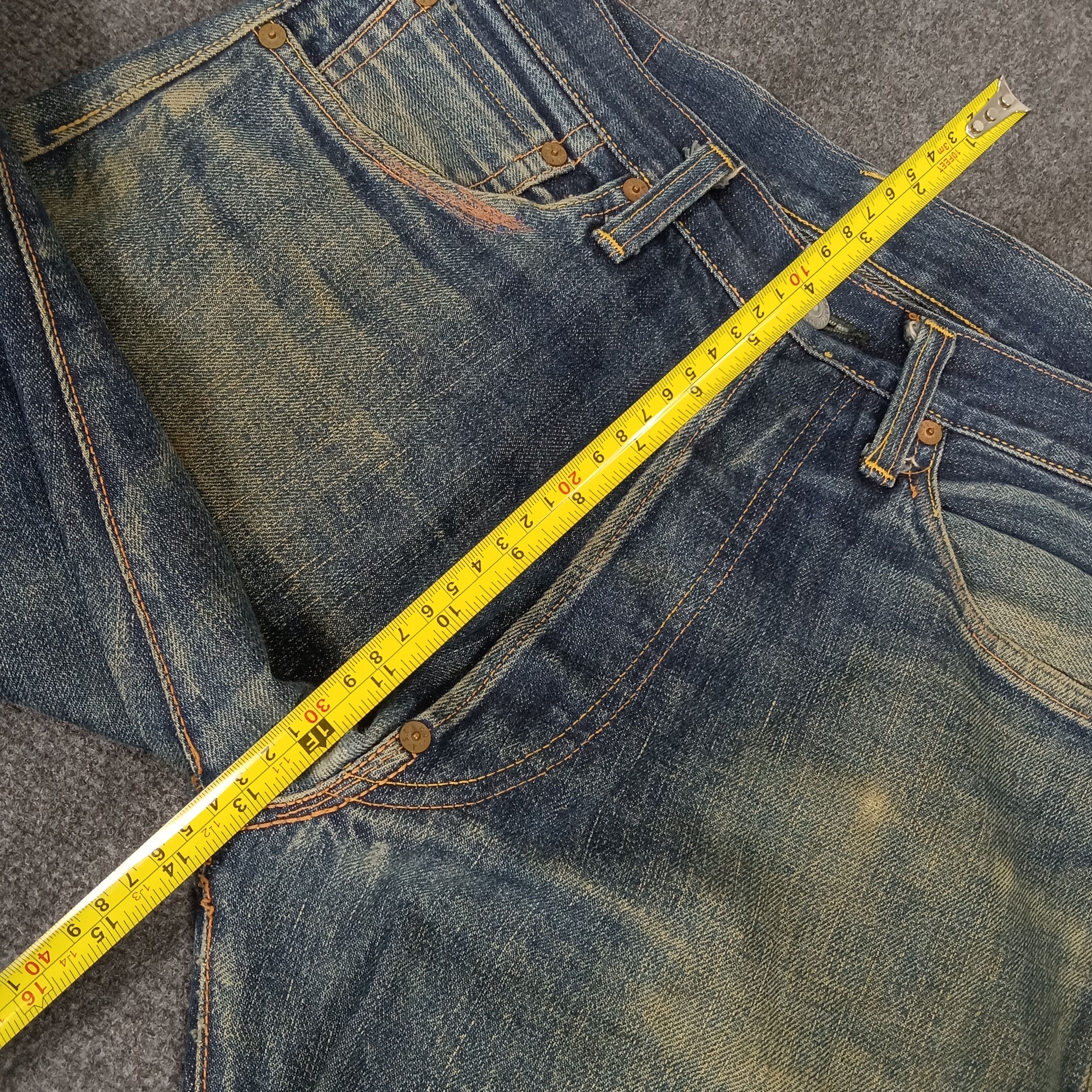 Japanese Brand × Vintage Evis Japanese Brand Daicock Custom Art Denim Jeans Size US 29 - 13 Thumbnail