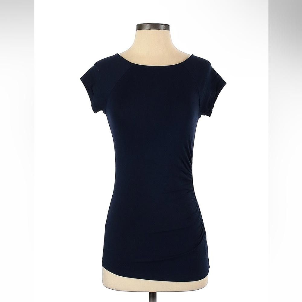 Lauren Ralph Lauren LAUREN by RALPH LAUREN XS BLUE SHORT SLEEVE SHIRT Size XS / US 0-2 / IT 36-38 - 2 Thumbnail