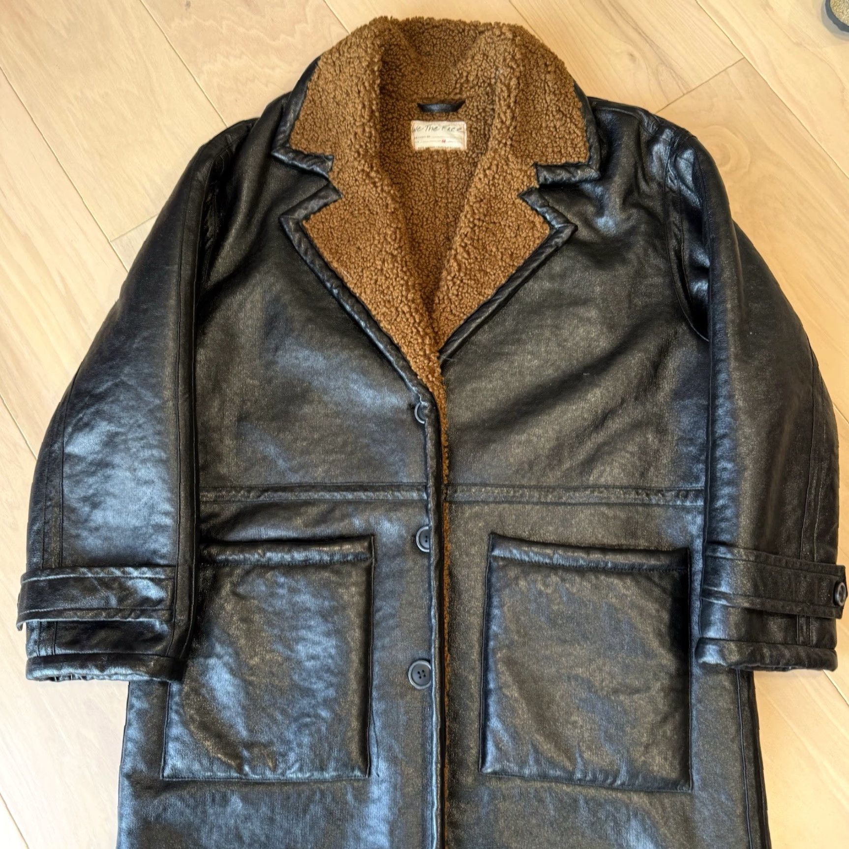 Free People VINTAGE Free People London Vegan Coat Women’s Medium Black Long Lined Outerwear New York Size M / US 6-8 / IT 42-44 - 4 Thumbnail