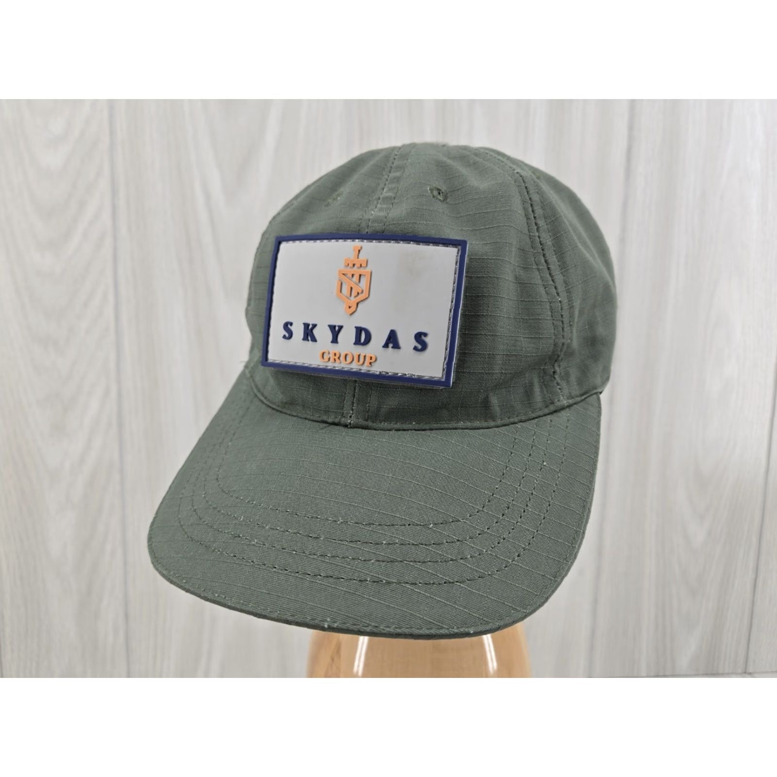 Vintage Tru Spec Hat Baseball Cap OSFM Adjustable Green Contractor Skydas Group Patch, Men, Casual, Workwear Size ONE SIZE - 2 Thumbnail