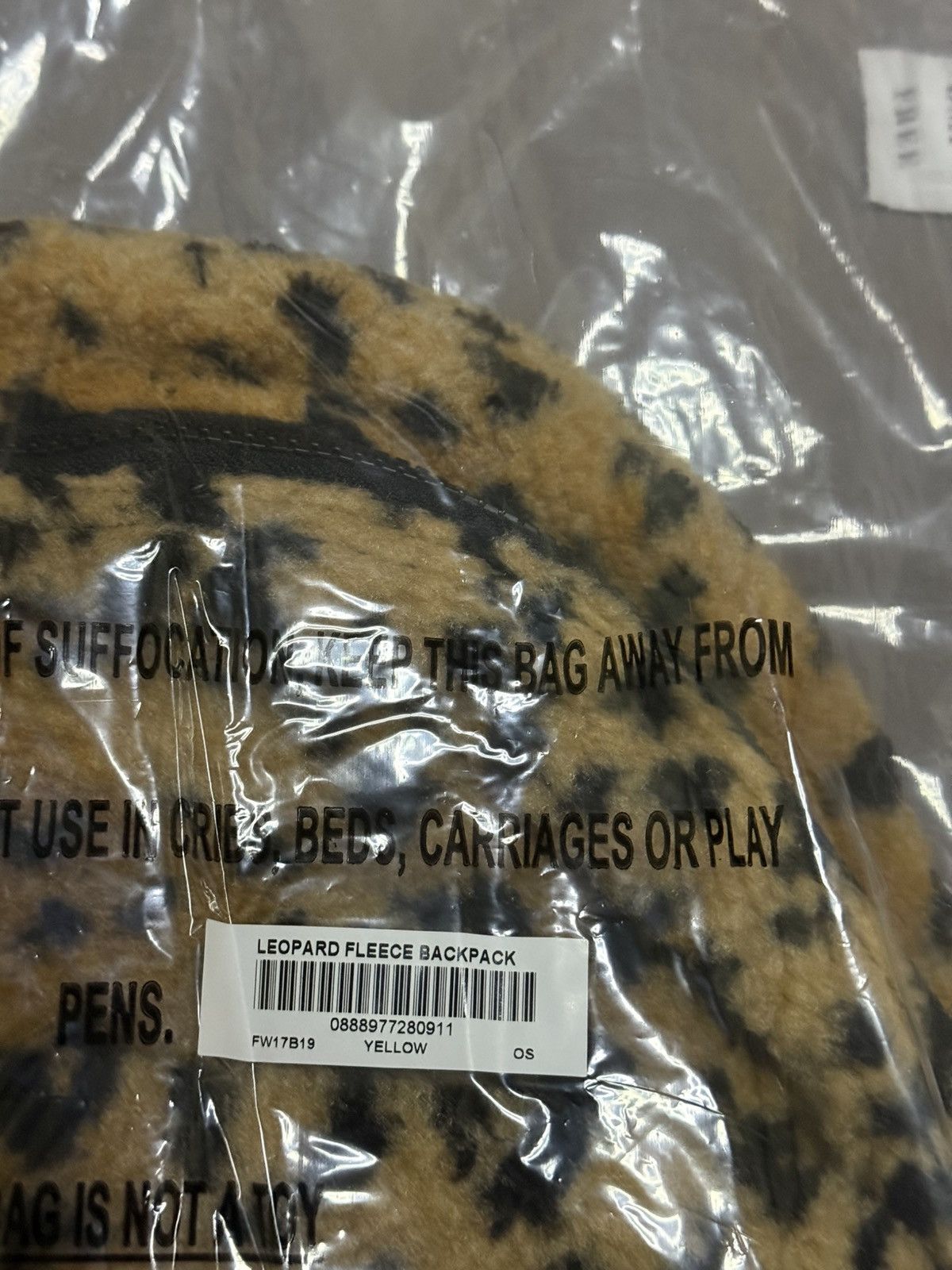Supreme Supreme leopard fleece backpack bag Size ONE SIZE - 6 Thumbnail
