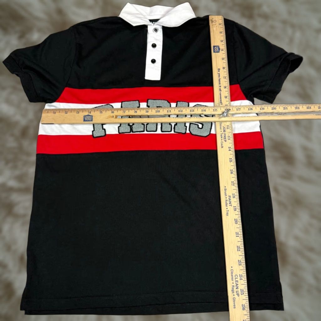 Vintage Seven Souls Womens Polo Shirt Paris Black Small Short Sleeve Size S Ladies Polo Shirt Size S / US 4 / IT 40 - 1 Thumbnail