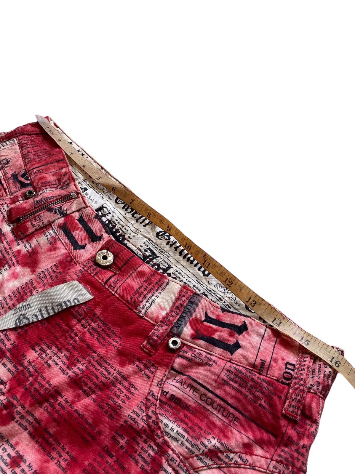 John Galliano Archive John Galliano news papper curves pants Size US 34 / EU 50 - 22 Thumbnail