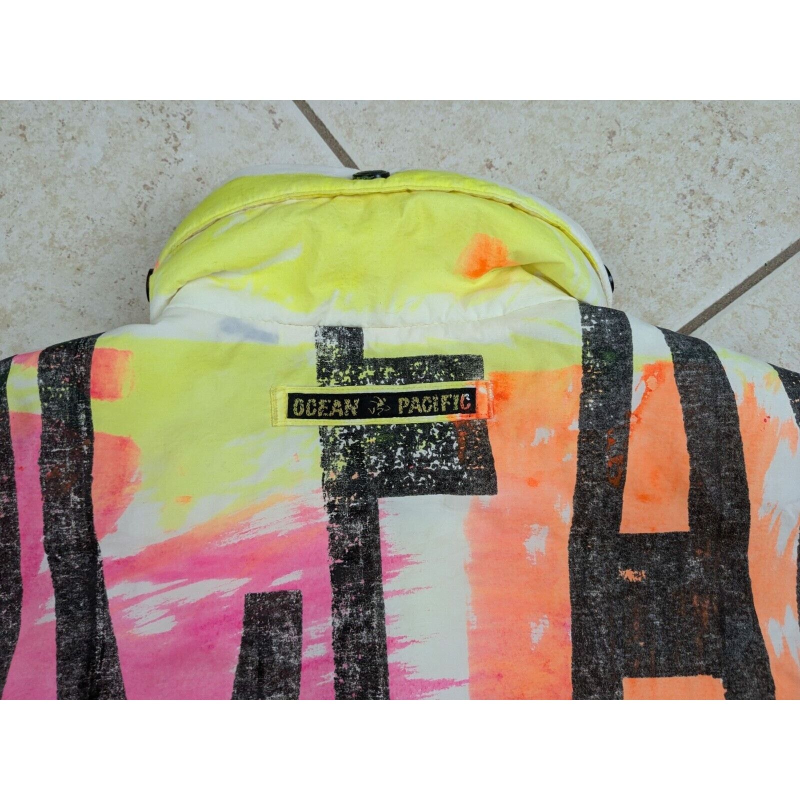 Ocean Pacific Vtg 80s Ocean Pacific OP 720 Airborne Neon Ski Jacket Hooded Size US L / EU 52-54 / 3 - 16 Thumbnail