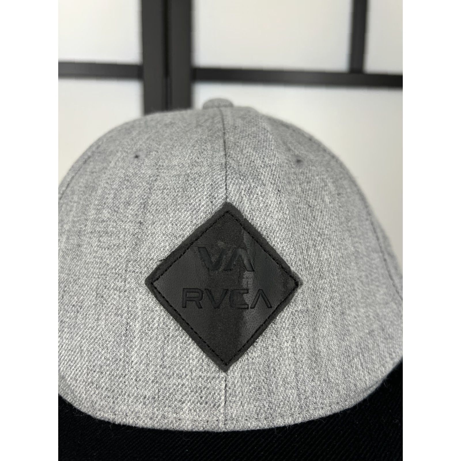 RVCA RVCA Hat Cap Snap Back Adult One Size Gray Embroidered Skate Wool Blend Size ONE SIZE - 2 Thumbnail