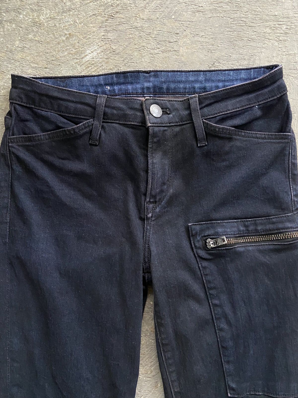 Helmut Lang ❤️‍🔥RARE❤️‍🔥 FW14 Helmut Lang - Biker Cargo Skinny Jeans Pants Size 26" / US 2 / IT 38 - 3 Thumbnail