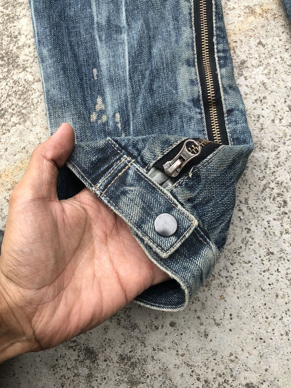 PPFM VINTAGE ZIPPER PUNK STYLE PPFM DENIM Size US 31 - 8 Thumbnail