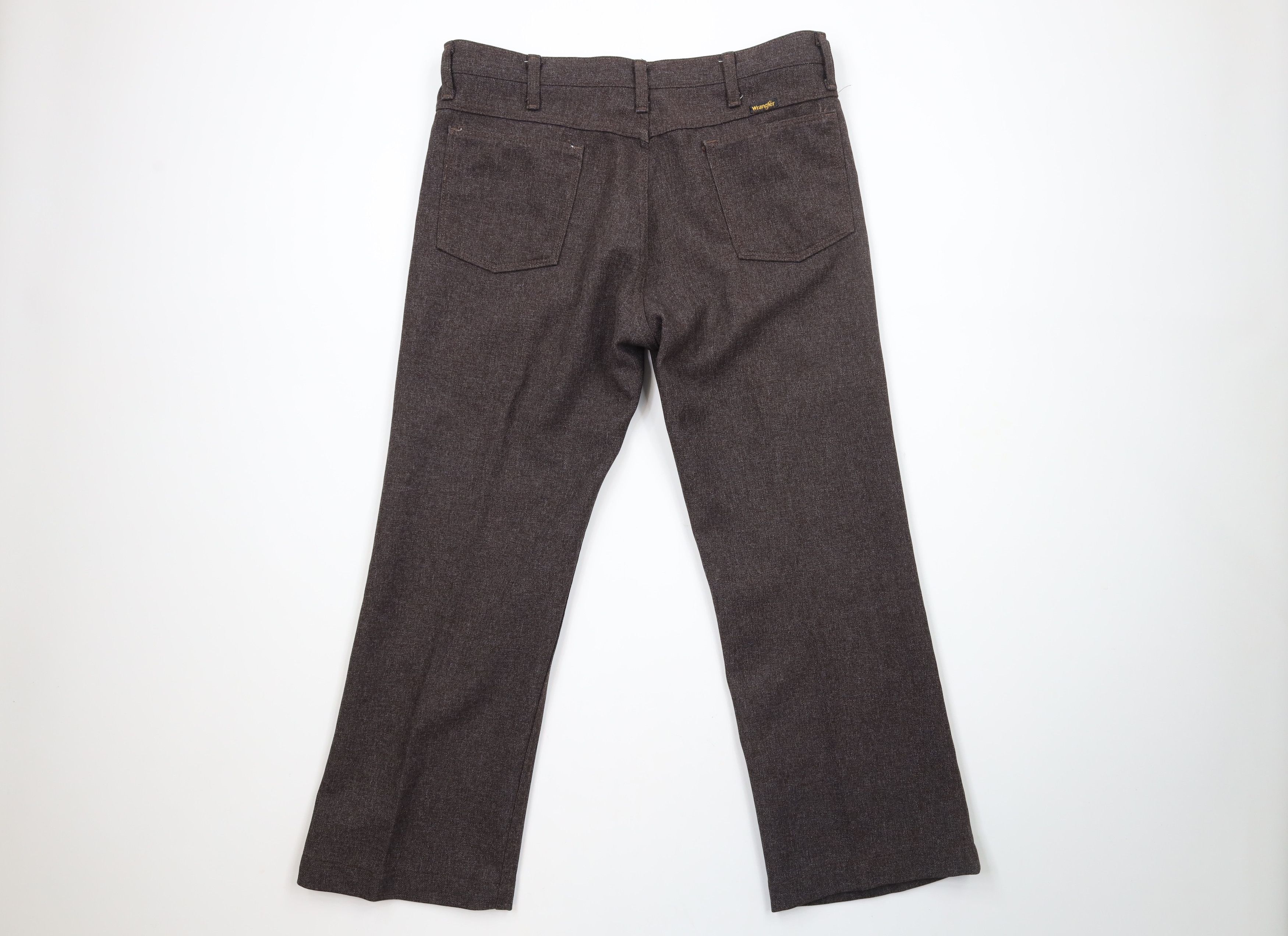 Vintage × Wrangler Vintage 90s Wrangler Wide Leg Western Pants Heather Brown Size US 34 / EU 50 - 8 Thumbnail