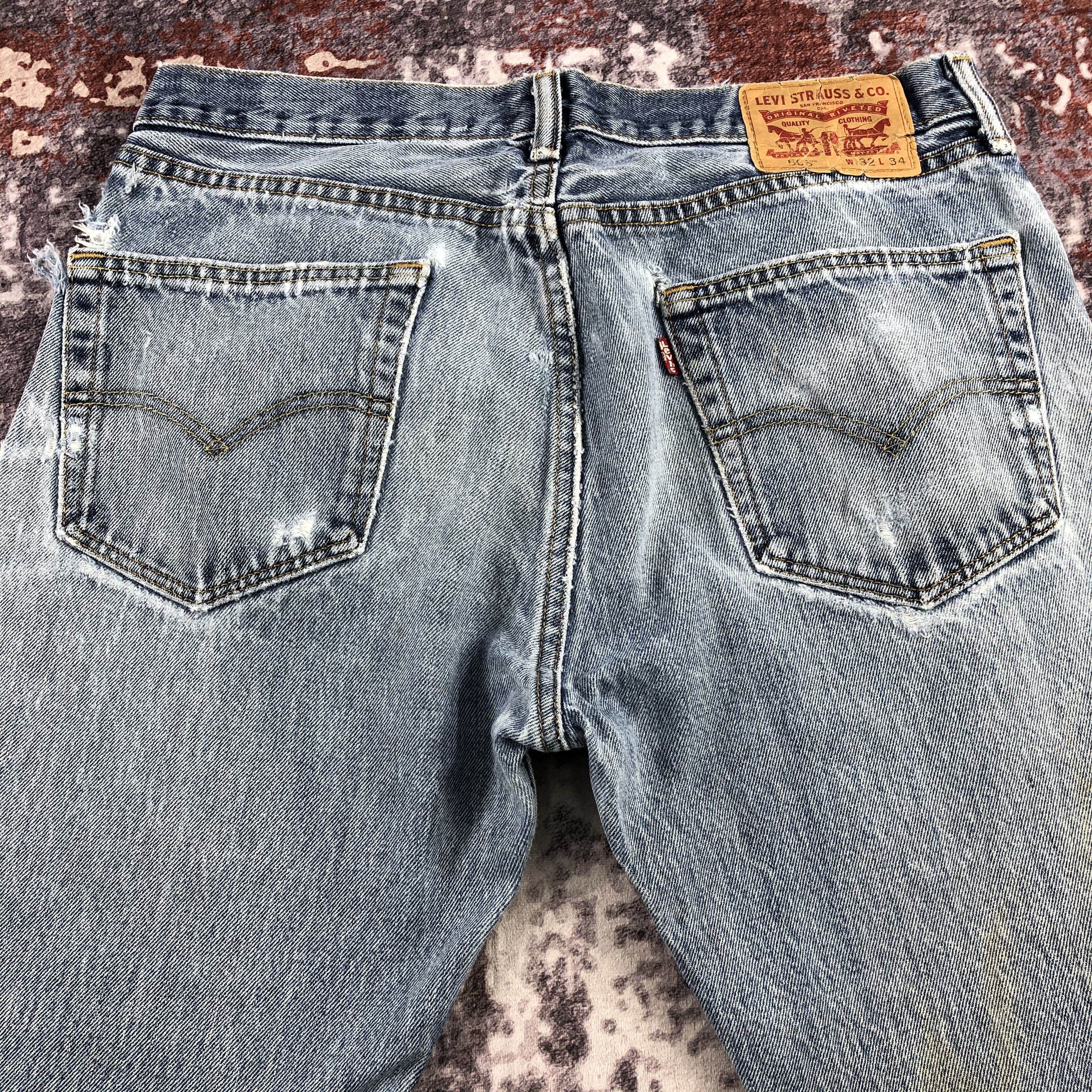 Levi's × Vintage Vintage Blue Wash Levis 505 Jeans-JM2533 Size US 33 - 5 Thumbnail