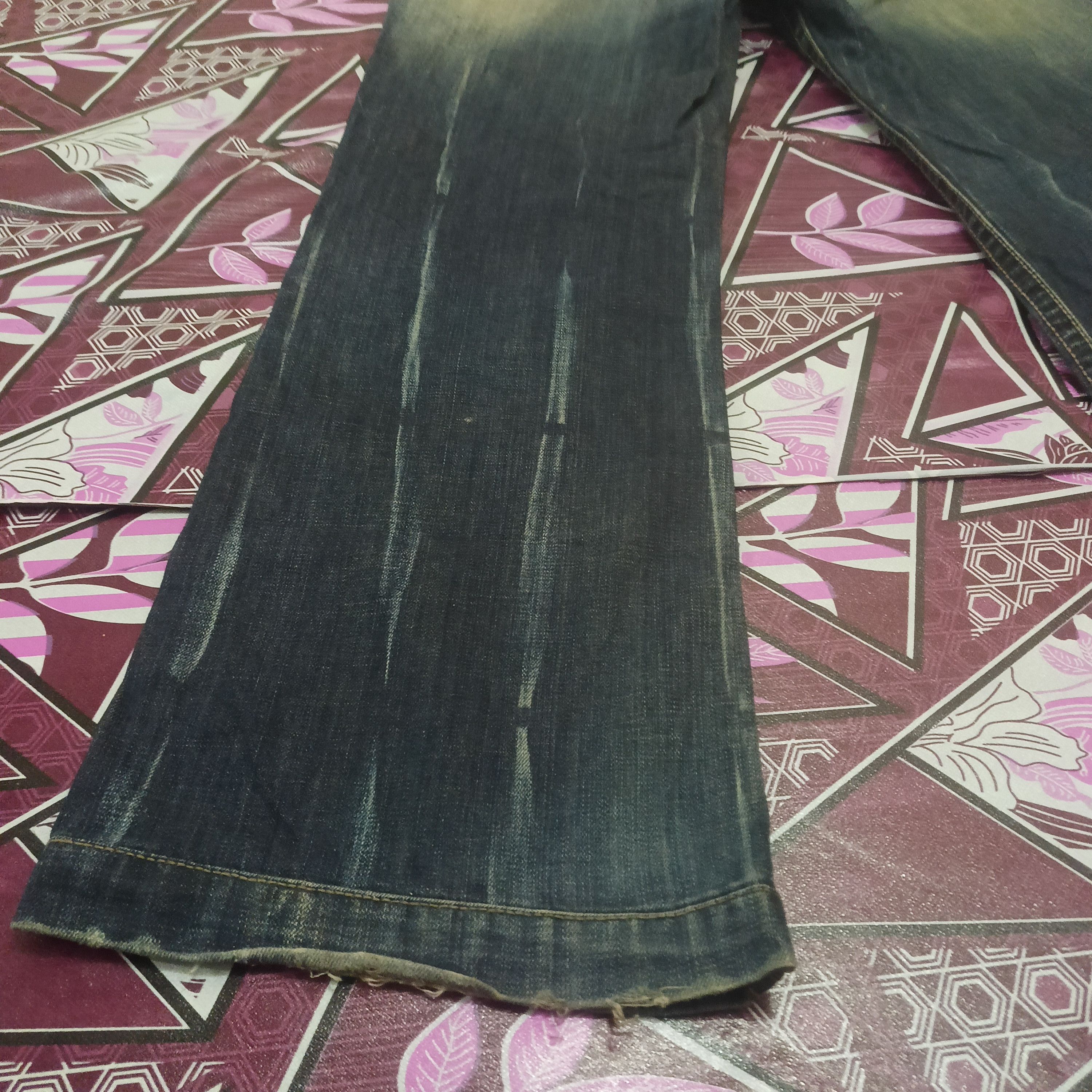 Japanese Brand Japanese Matrix Opt jeans flared Distressed jeans Size US 31 - 21 Thumbnail