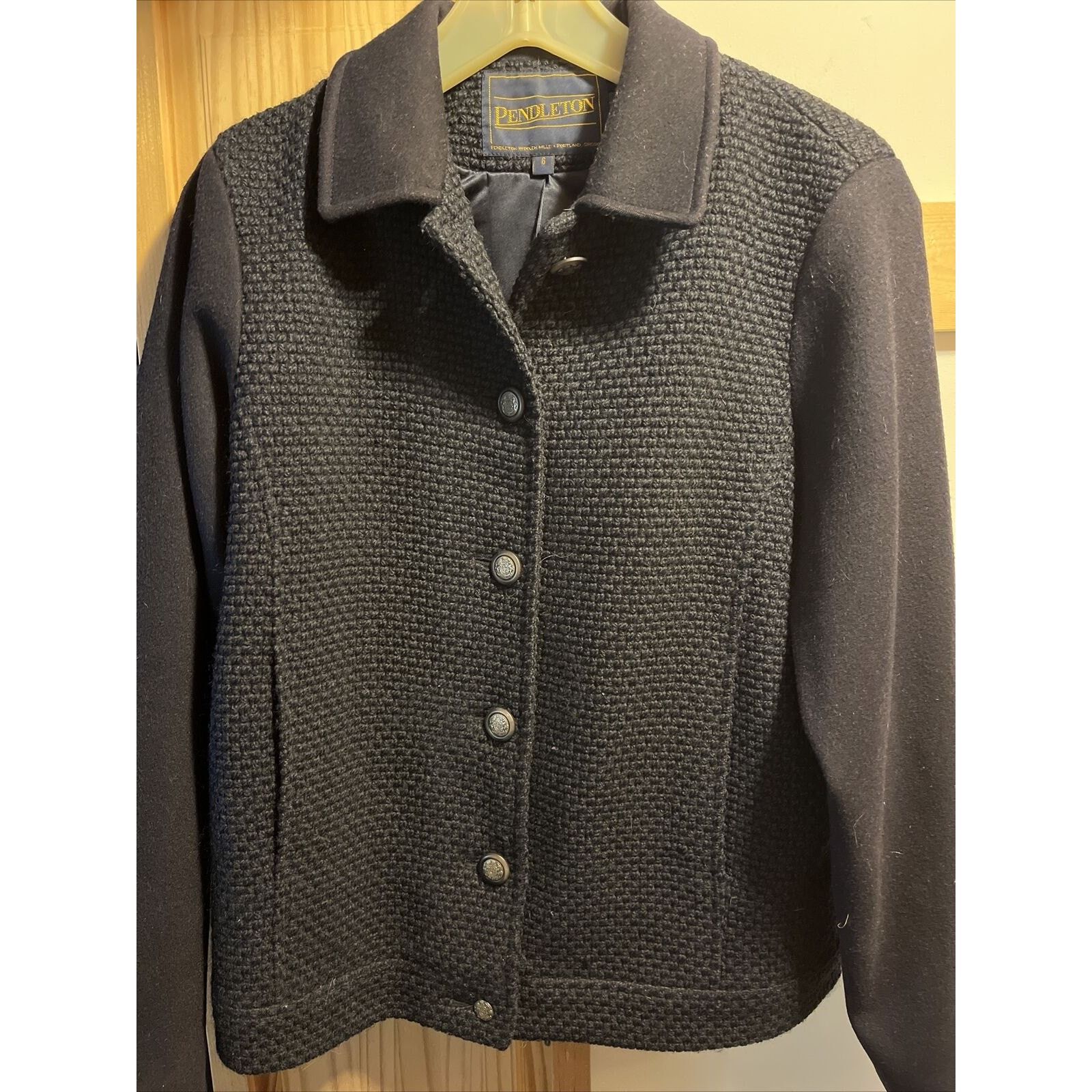 Pendleton Pendleton 100% V1rgin Wool Coat Vintage Women’s 6 Navy Coat Size M / US 6-8 / IT 42-44 - 2 Thumbnail