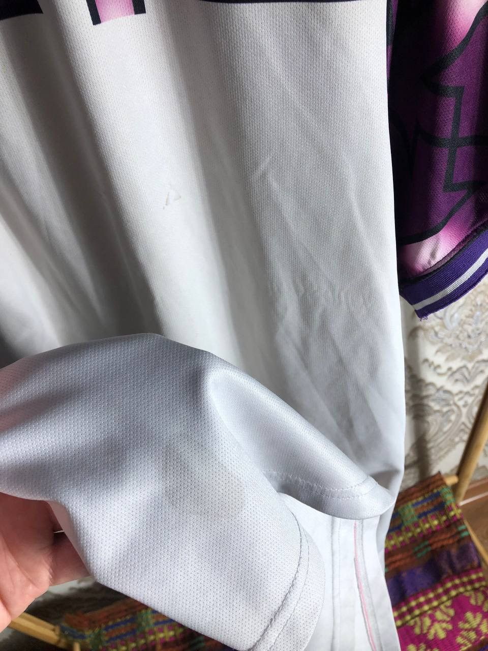 Vintage VERY RARE LOTTO FIORENTINA ITALY RETRO SOCCER JERSEY 90s Y2K Size US L / EU 52-54 / 3 - 7 Thumbnail