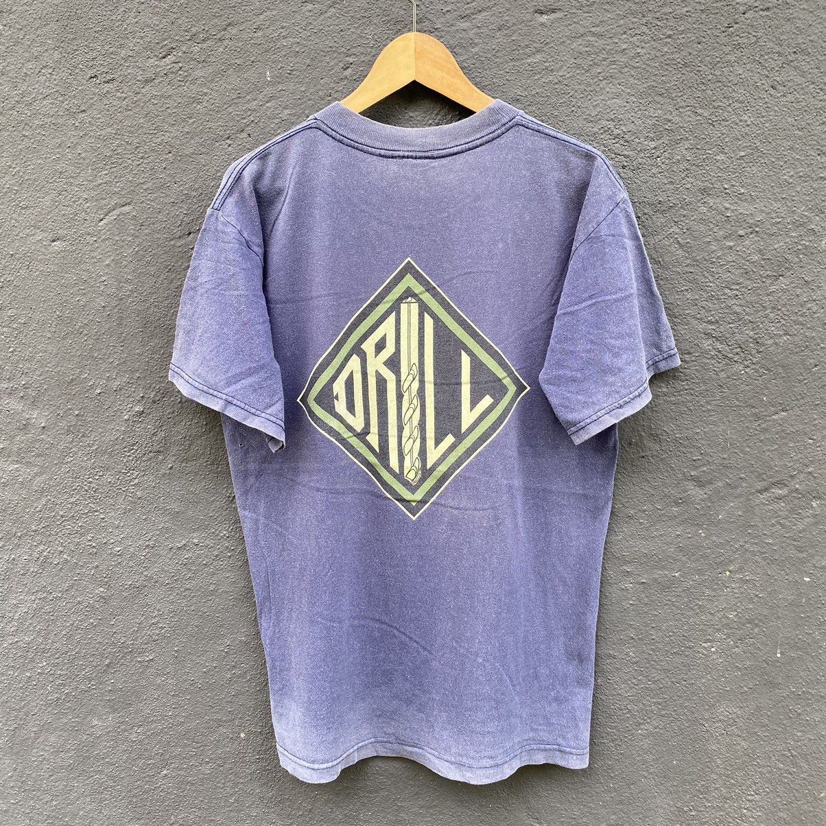 Hook-Ups THRASHED Faded Vintage 90s Drill Skateboard ERD GRUNGE TEE Size US M / EU 48-50 / 2 - 1 Thumbnail