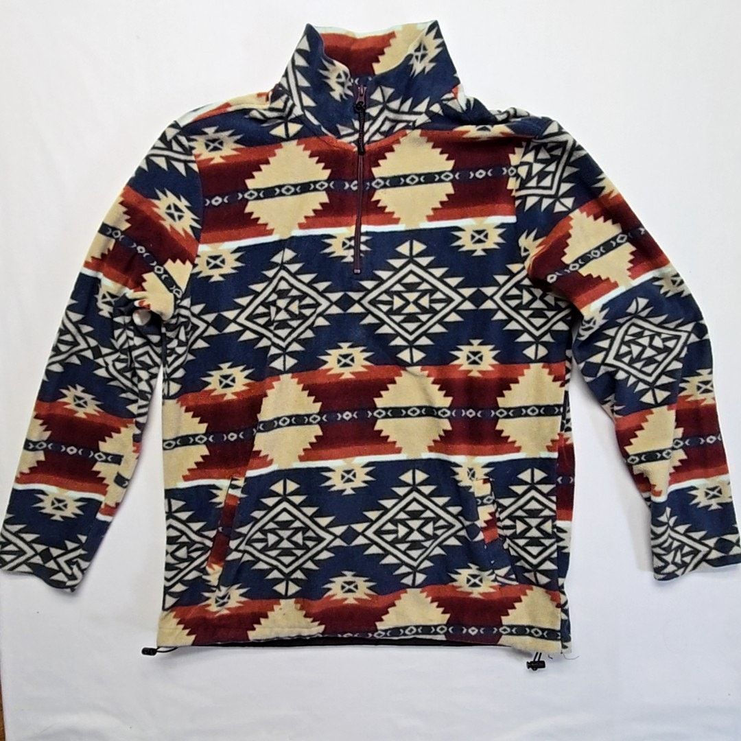 Pacsun Aztec Fleece Pullover Southwestern Multicolor M Sweatshirt Size US M / EU 48-50 / 2 - 1 Thumbnail