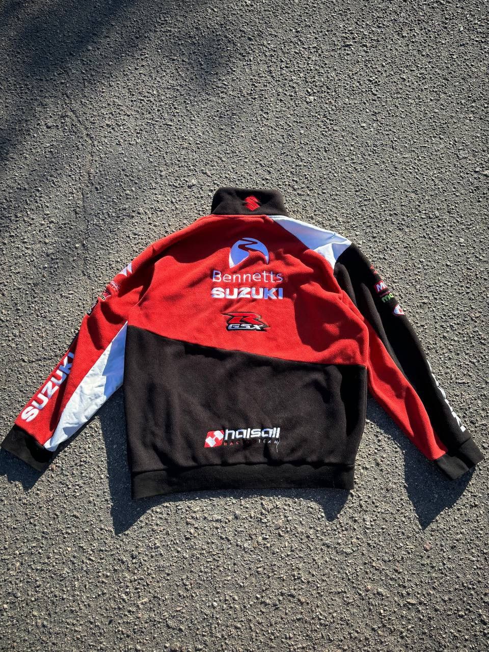 Japanese Brand × Vintage Vintage Y2K Suzuki full zip fleece Racing Motosport Size US XL / EU 56 / 4 - 16 Thumbnail