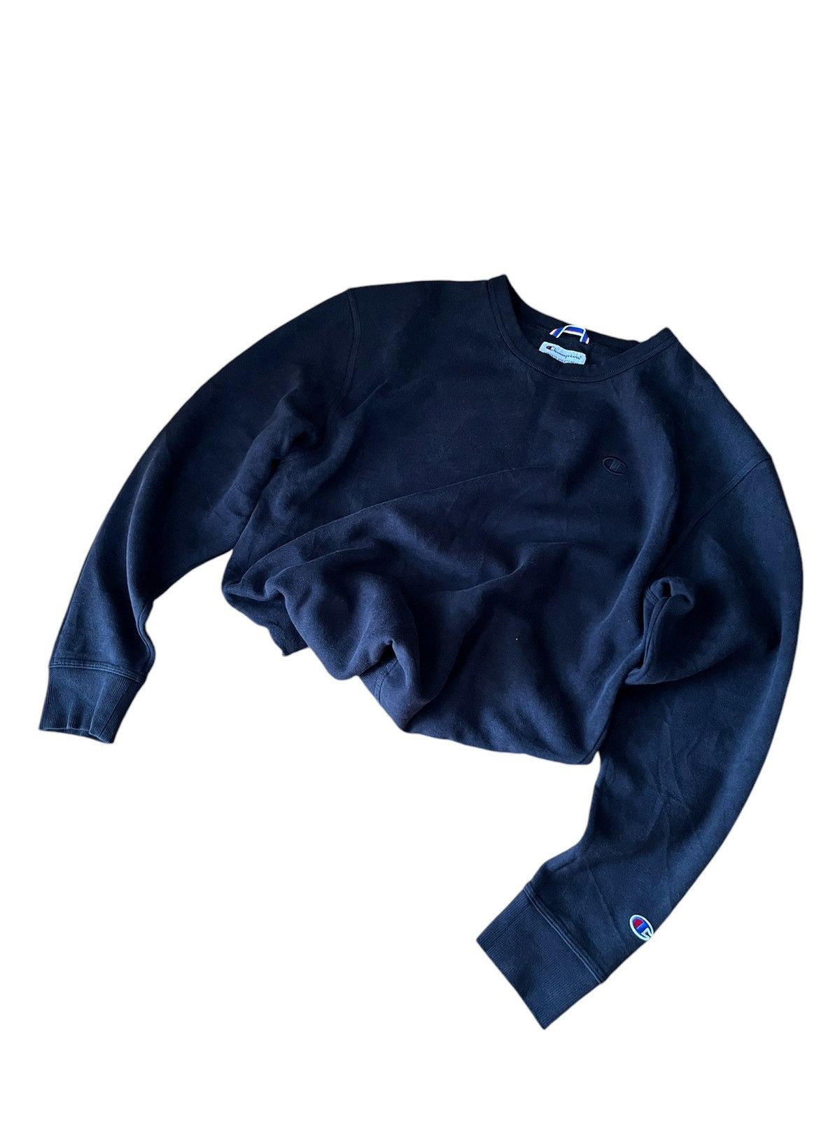 Champion Washed Black Vintage Champion Boxy Crewneck Size US L / EU 52-54 / 3 - 1 Thumbnail