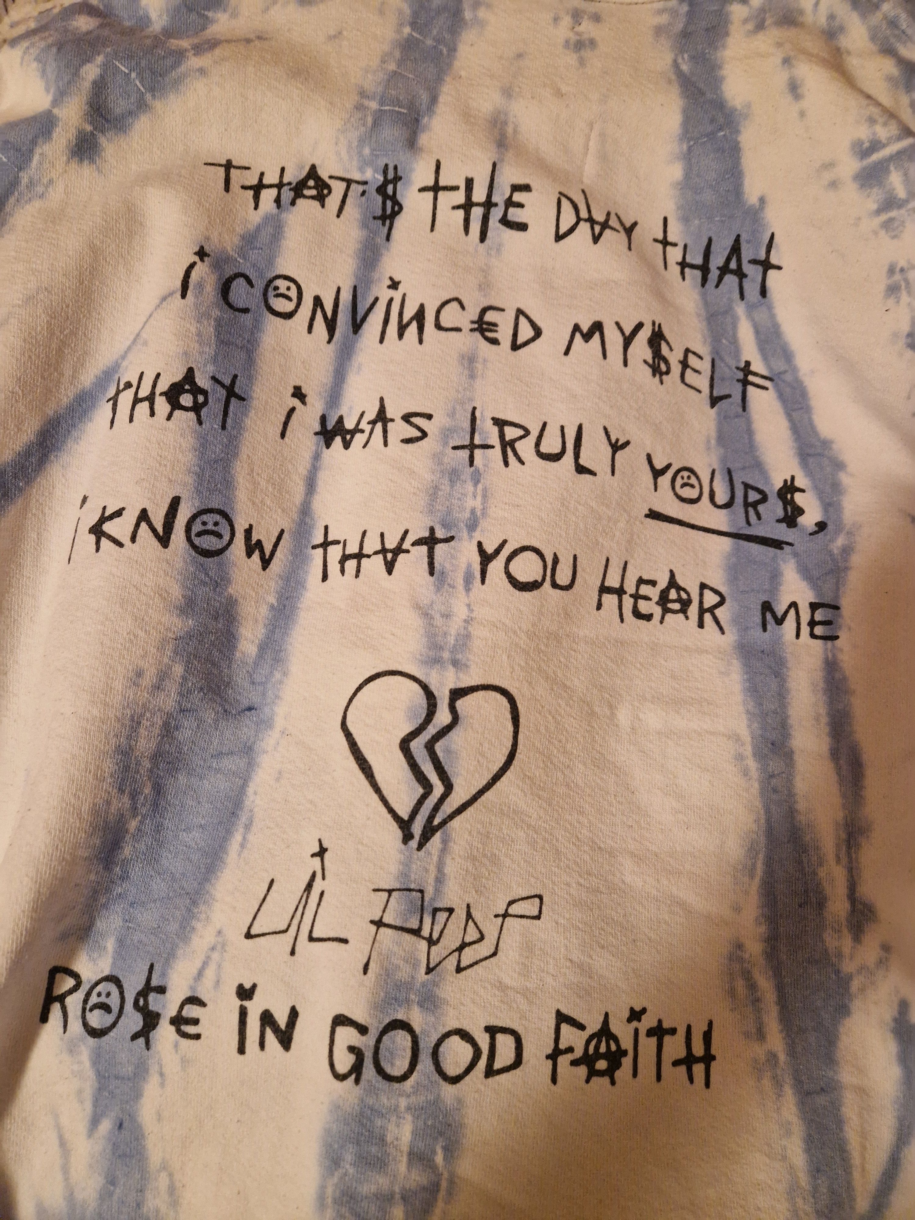 ROSE IN GOOD FAITH Rose In Good Faith X Lil Peep IDGAF Size US M / EU 48-50 / 2 - 4 Thumbnail