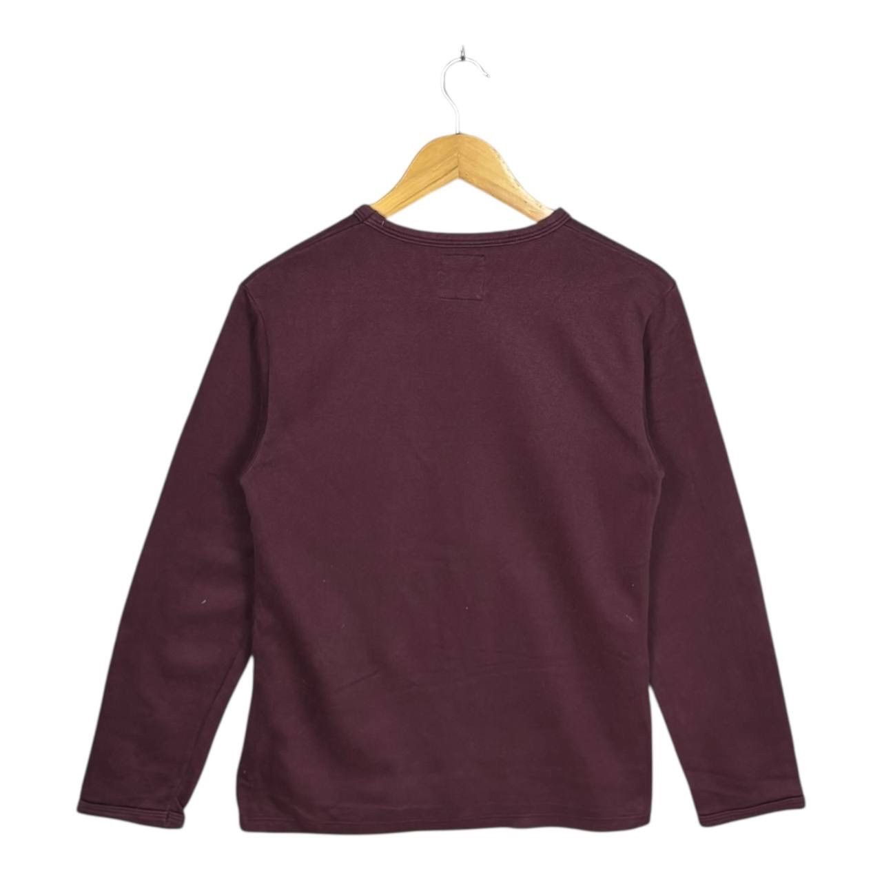agnes b. Vintage Agnes b. Sport Logo Sweatshirt Burgundy Pullover Size US S / EU 44-46 / 1 - 2 Thumbnail