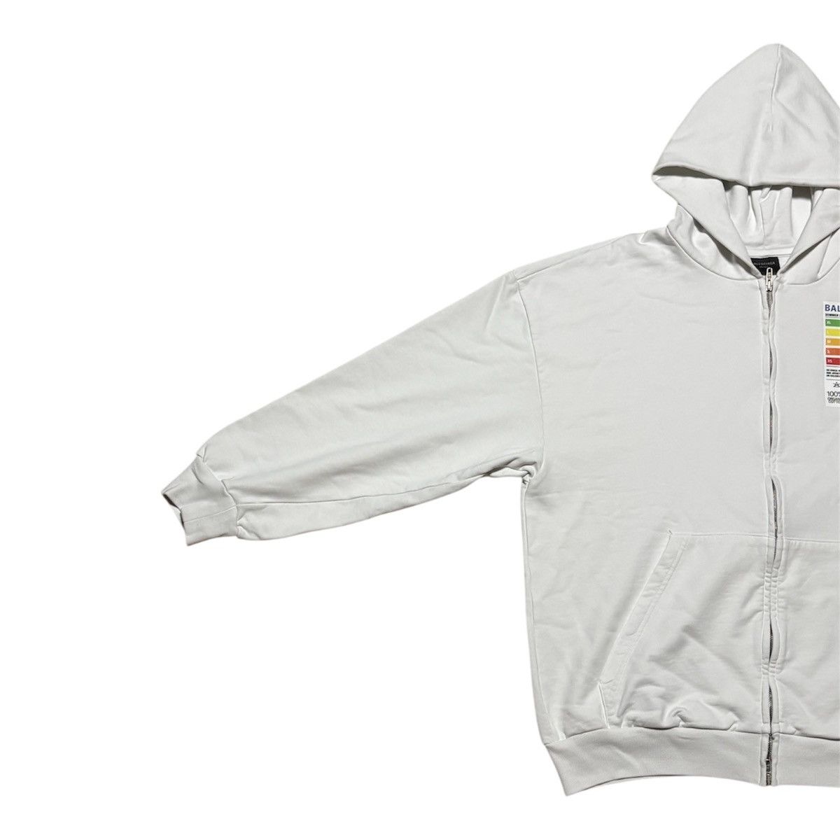 Balenciaga SUMMER 23 BALENCIAGA BY DEMNA ENERGY LABEL ZIP UP HOODIE Size US L / EU 52-54 / 3 - 3 Thumbnail