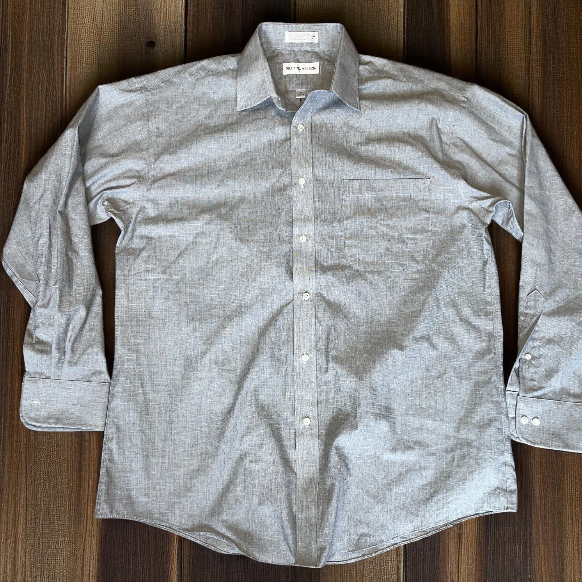 Vintage Meeting Street Men's Long Sleeve Shirt Elegant Size .l Size US L / EU 52-54 / 3 - 1 Thumbnail