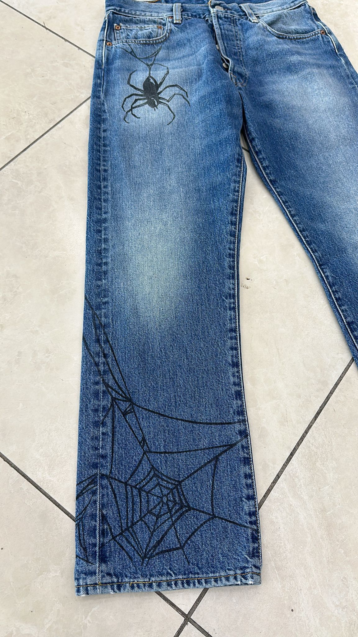 Levi's Vintage Clothing LVC Levi's Vintage Clothing 1984 501XX Tangled Web Jeans Size US 31 - 4 Thumbnail