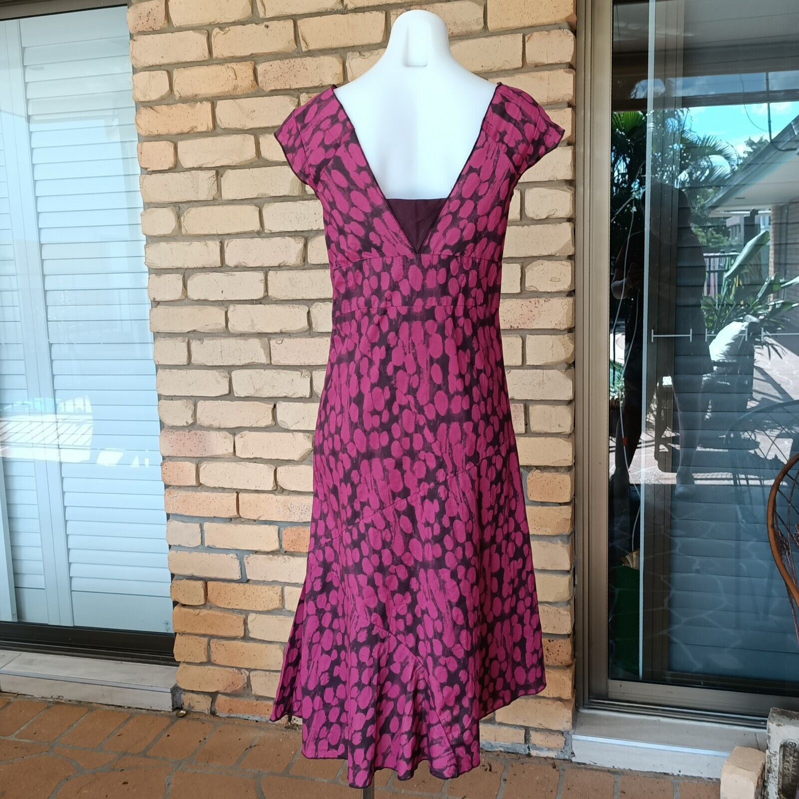Designer × Vintage Boom Shankar Dress Size 10 Pink A Line Midi Size M / US 6-8 / IT 42-44 - 2 Thumbnail