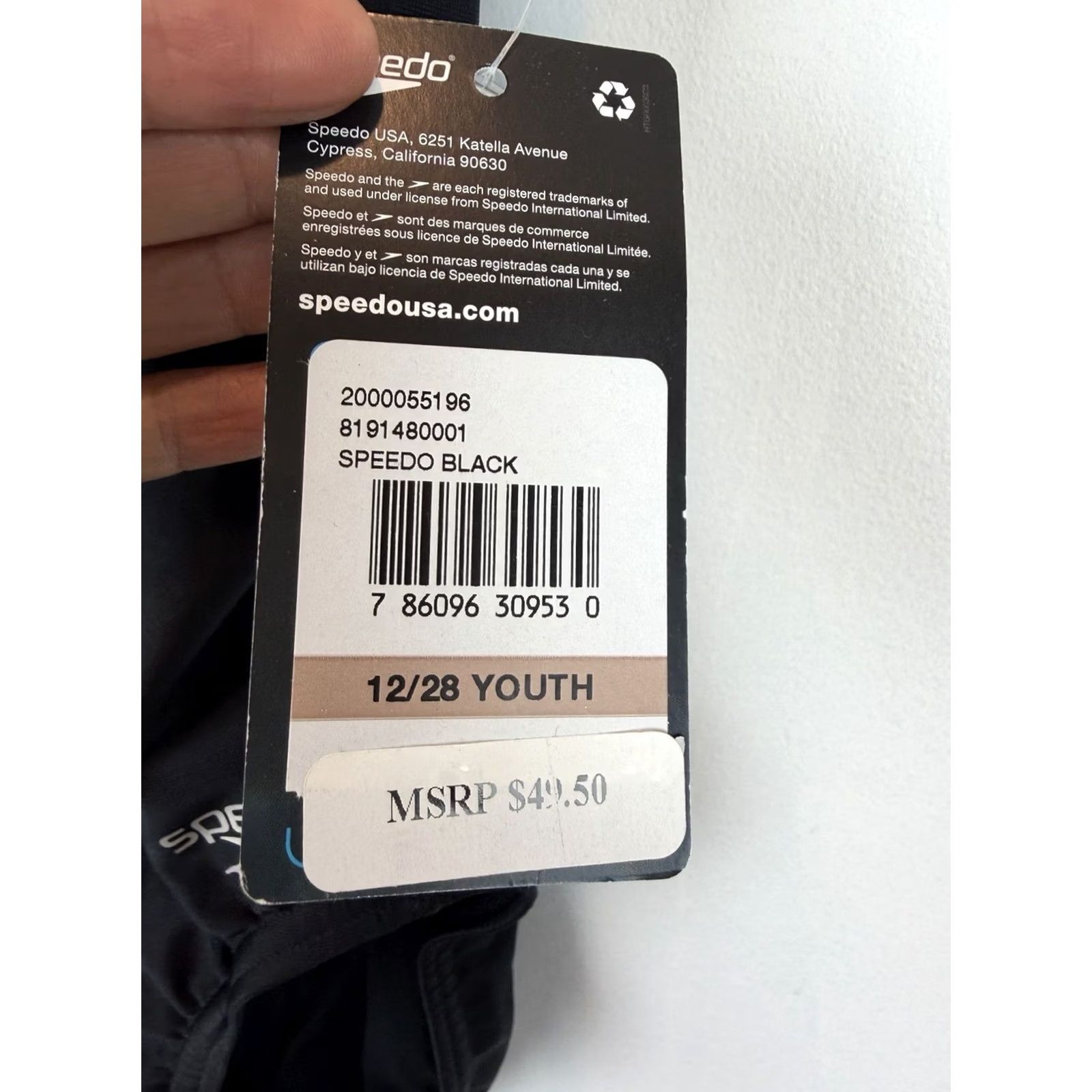 Speedo Speedo Womens One Piece Swimsuit Size 6/32 Black Competition F New In Box New Size ONE SIZE - 5 Thumbnail