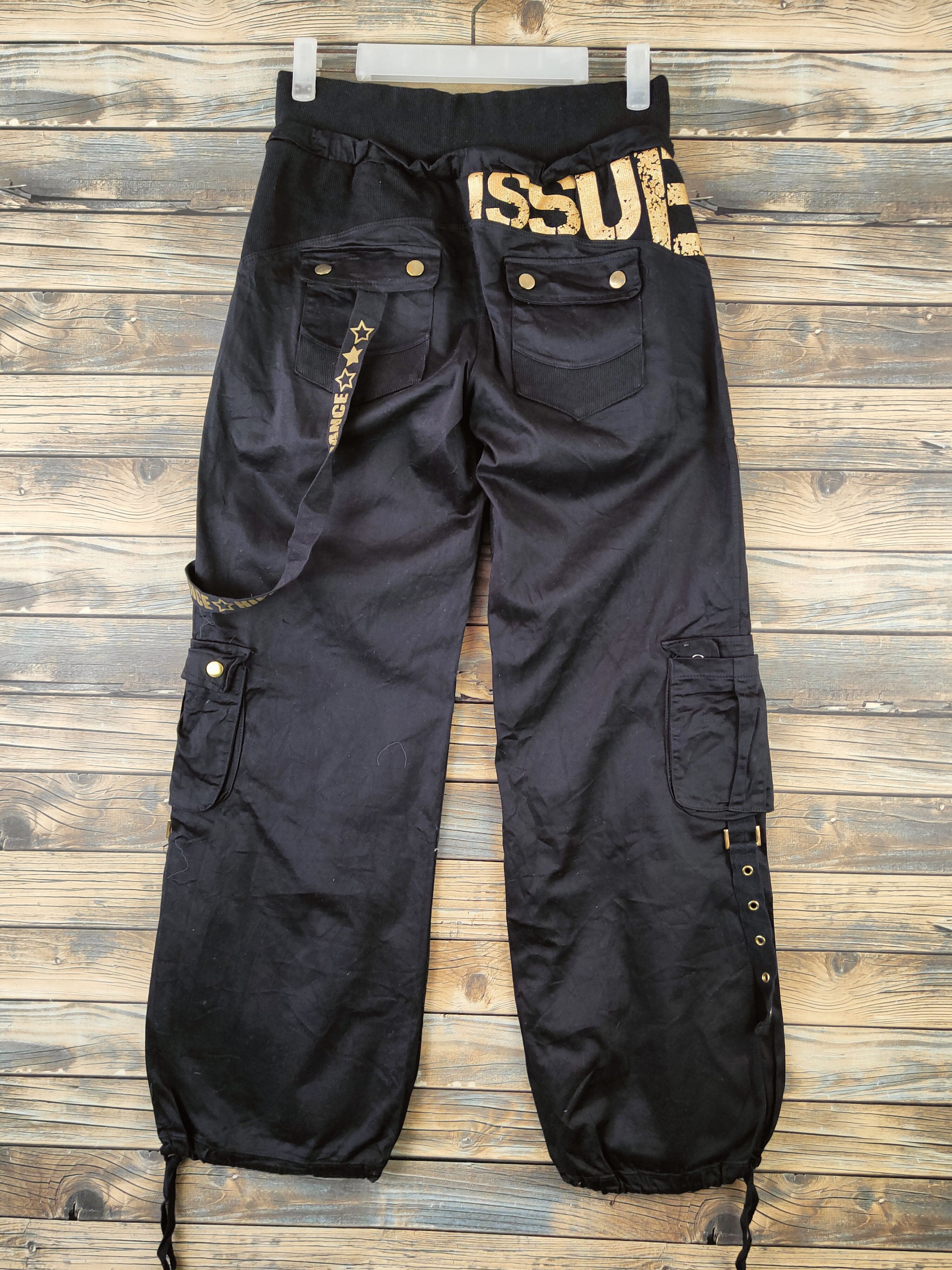 Japanese Brand PUNK 🔥Issue of Dance Black Multipocket Cargo Pants Size 26" / US 2 / IT 38 - 8 Thumbnail