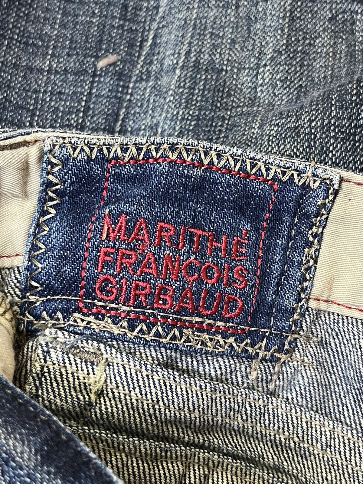 Marithe + Francois Girbaud SICK🔥MARITHE FRANCOIS GIRBAUD LOW RISE SHORT DENIM PANT Size US 32 / EU 48 - 19 Thumbnail